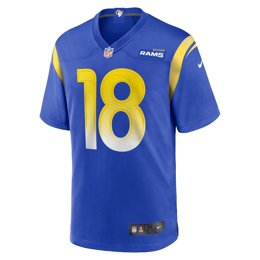 Ben Skowronek 18 Los Angeles Rams Game Royal NFL Jersey Men's