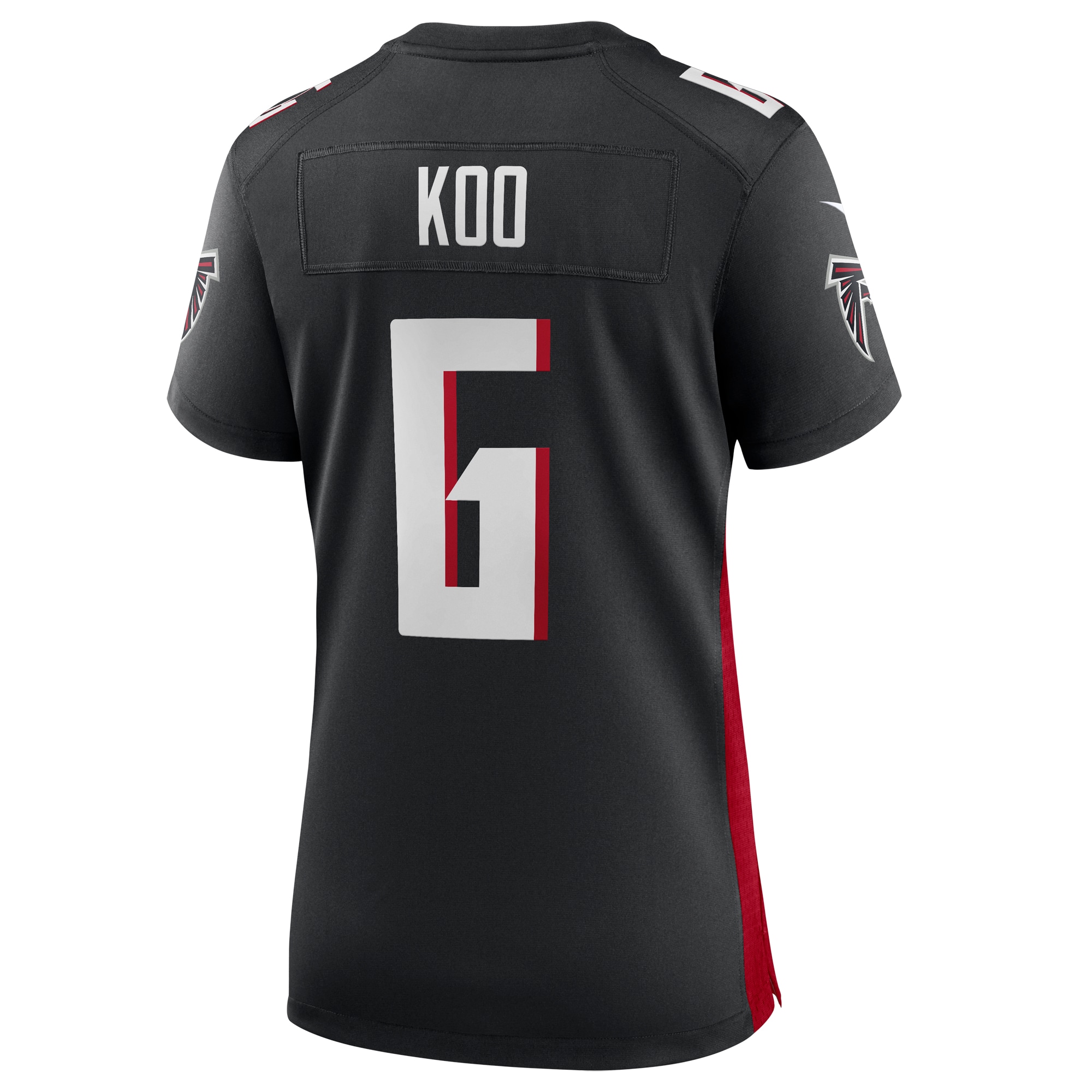 Atlanta Falcons Younghoe Koo Black Team Game NFL Jersey Women's