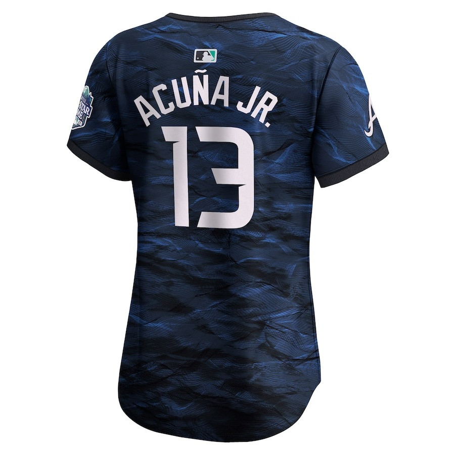 Ronald Acu?a Jr. 13 National League 2023 All Star Game Limited Royal MLB Jersey Women's