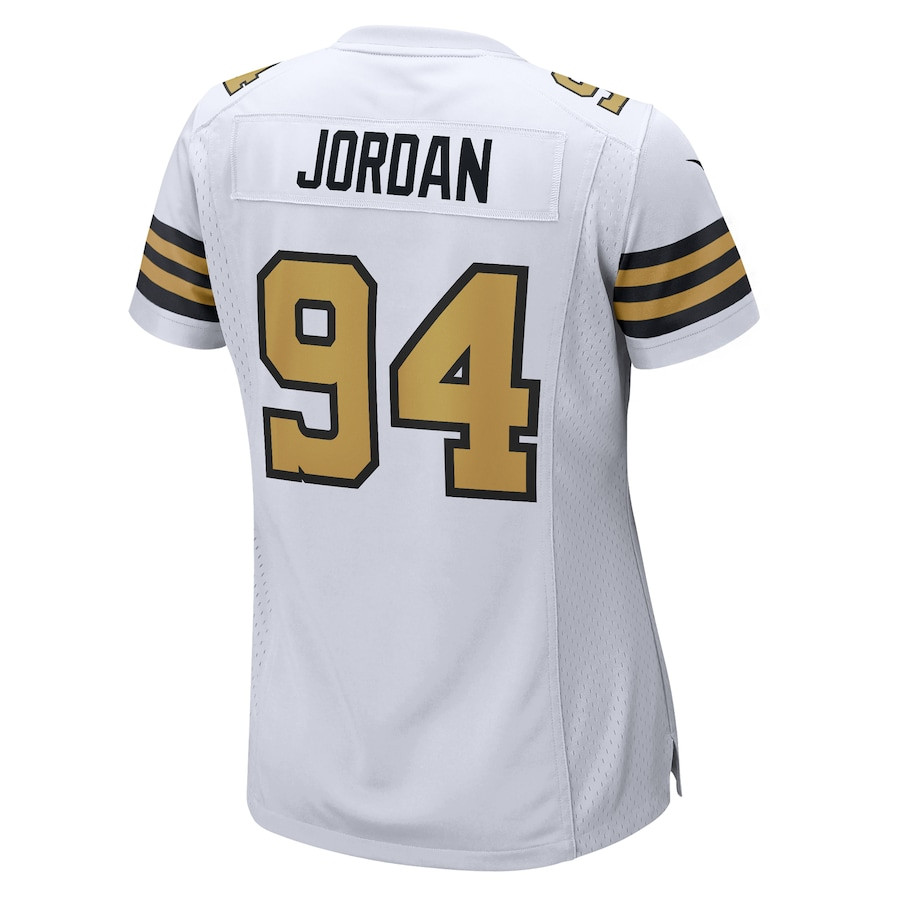 Cameron Jordan 94 New Orleans Saints Alternate Game White NFL Jersey Women's