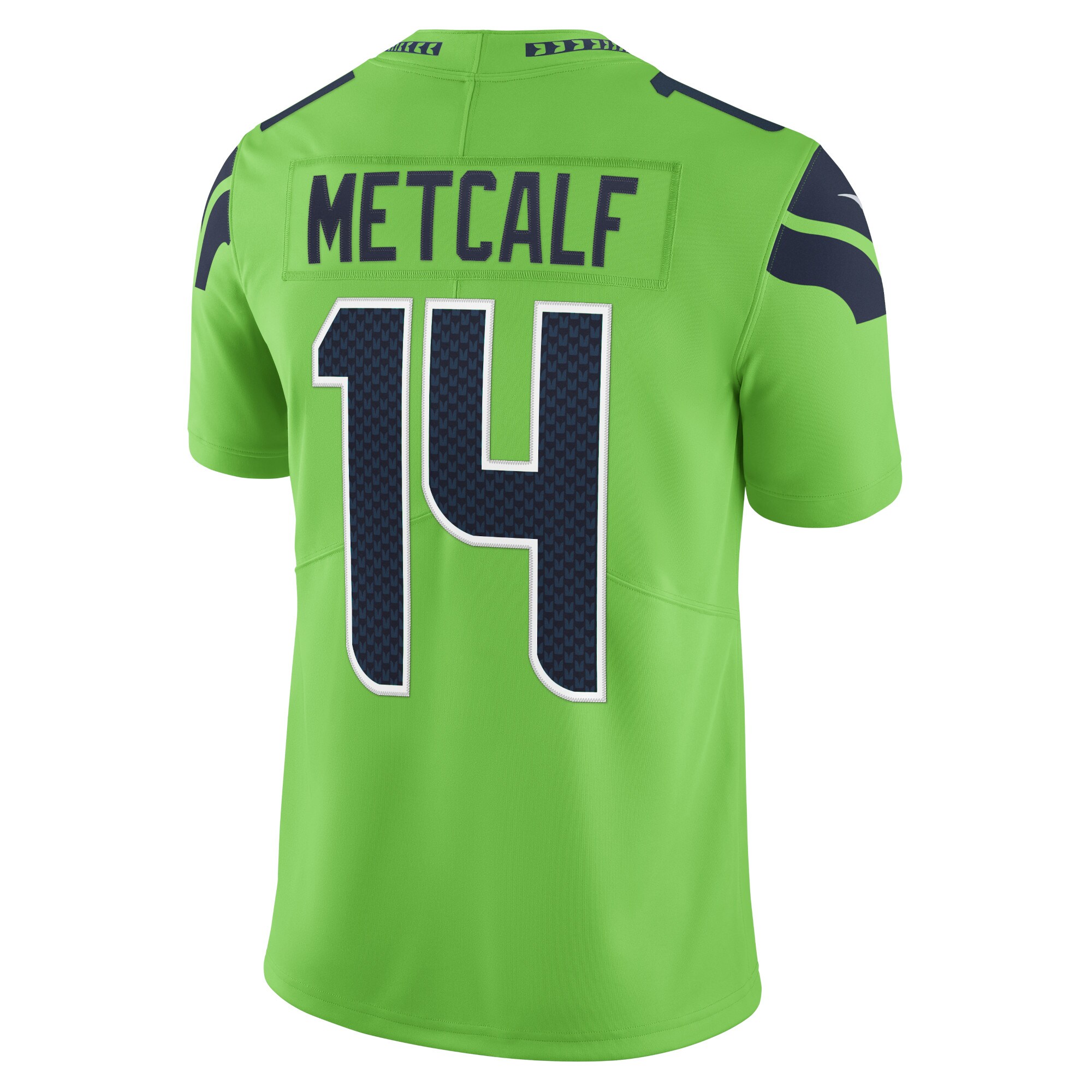 Seattle Seahawks DK Metcalf Neon Green Vapor Limited Player NFL Jersey Men's