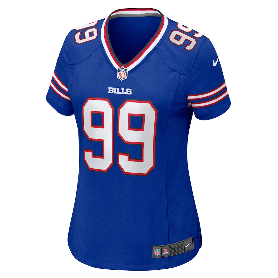 Tim Settle 99 Buffalo Bills Game Royal NFL Jersey Women's