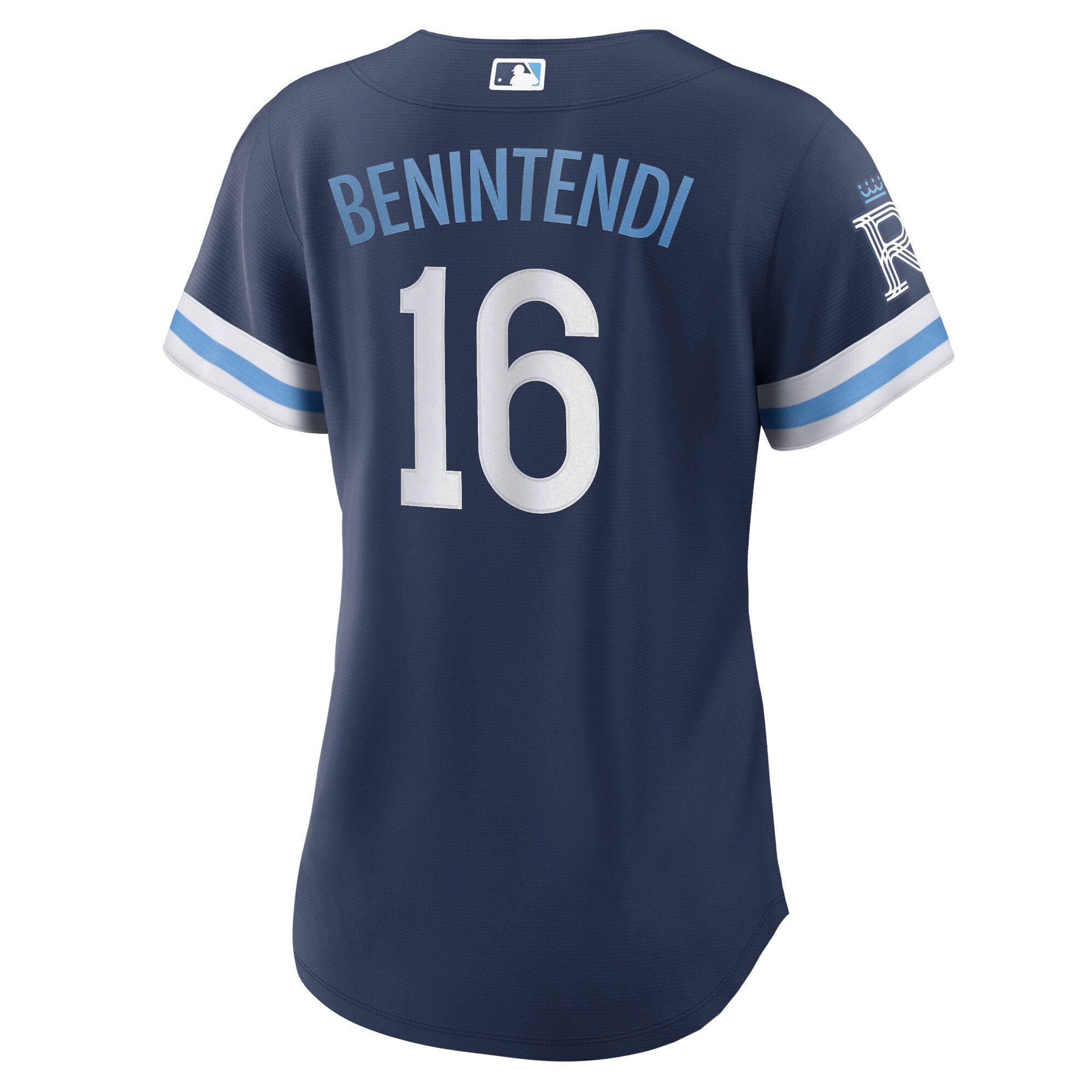 Kansas City Royals Andrew Benintendi Navy City Connect Player MLB Jersey Women's