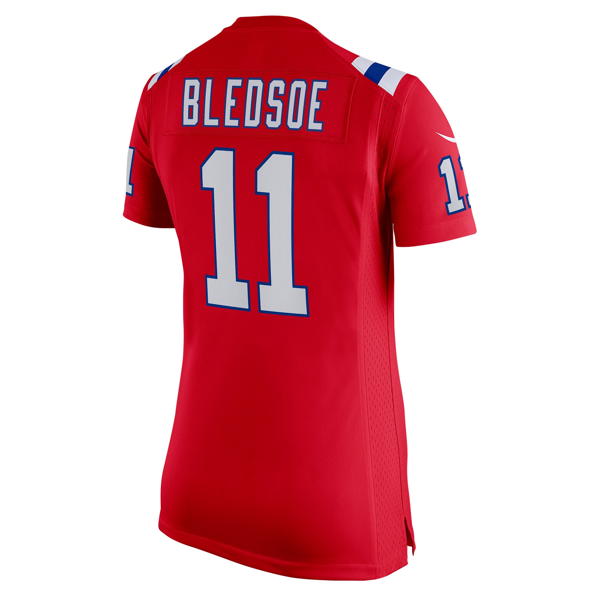 New England Patriots Drew Bledsoe Red Retired Game NFL Jersey Women's