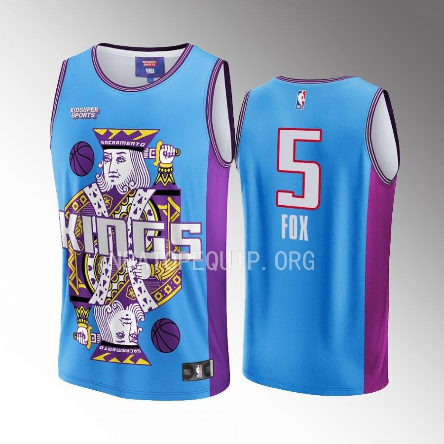 De'Aaron Fox 5 Sacramento Kings KidSuper Studio Unisex Hometown NBA Jersey Unisex
