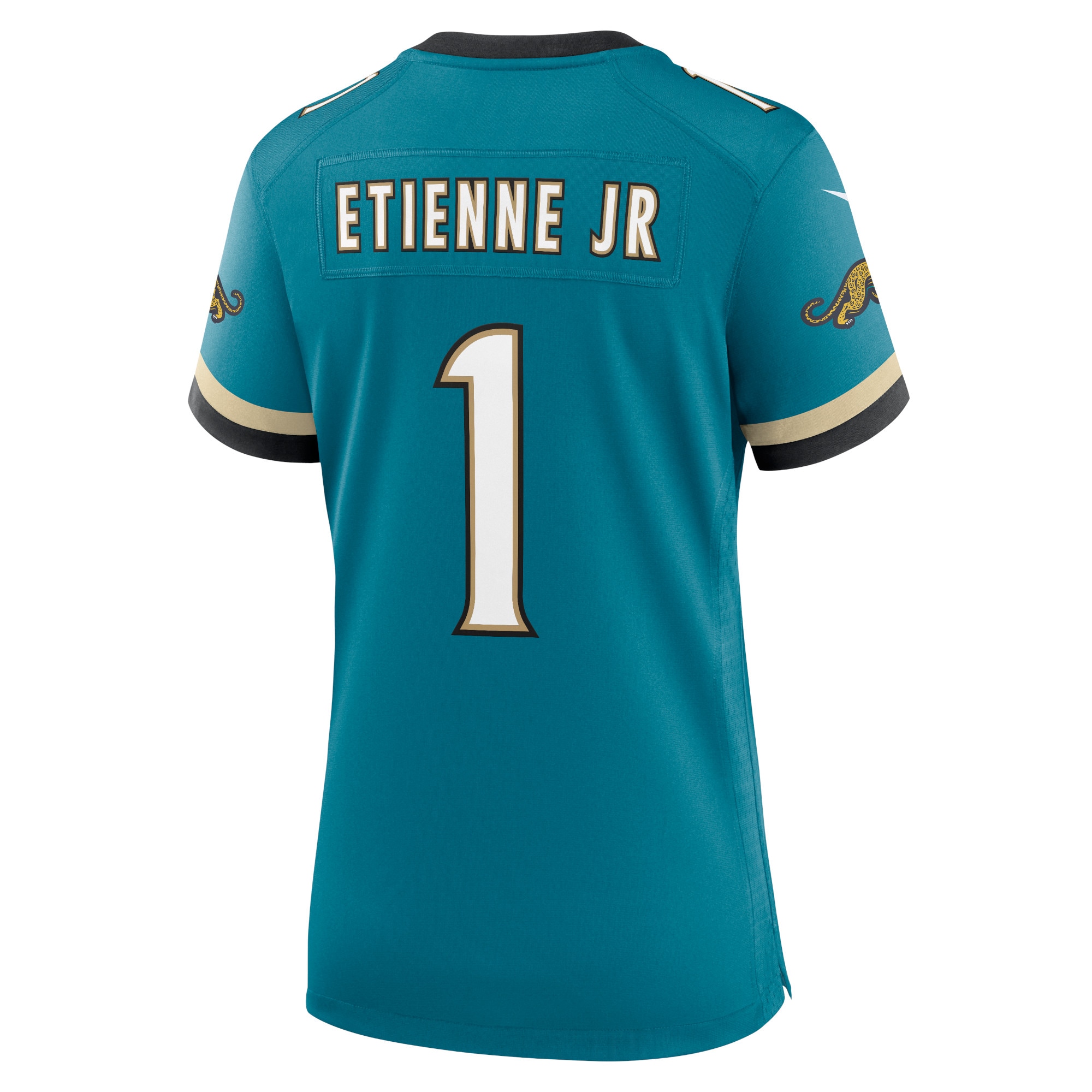 Jacksonville Jaguars Travis Etienne Jr Teal Prowler Throwback Game NFL Jersey Women's