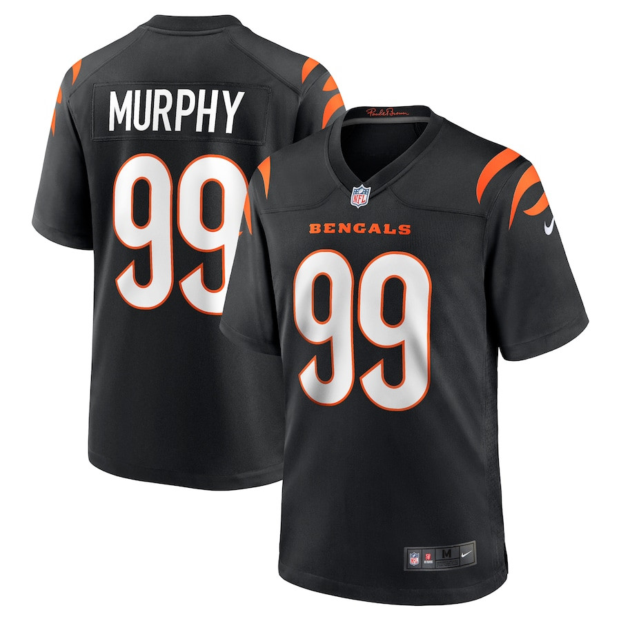 Myles Murphy 99 Cincinnati Bengals Team Game Black NFL Jersey Men's