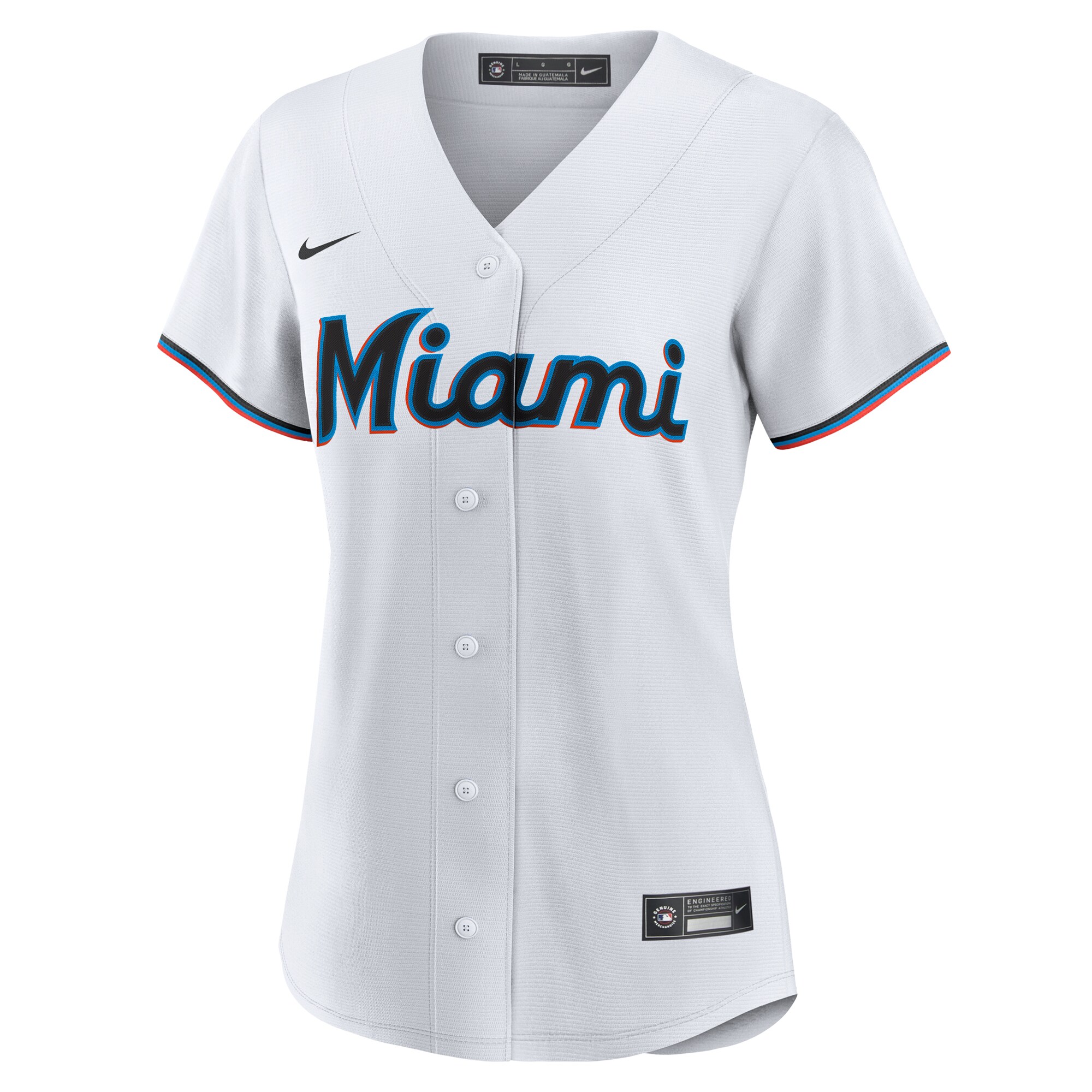 Miami Marlins White #1 Mom Home MLB Jersey Women's