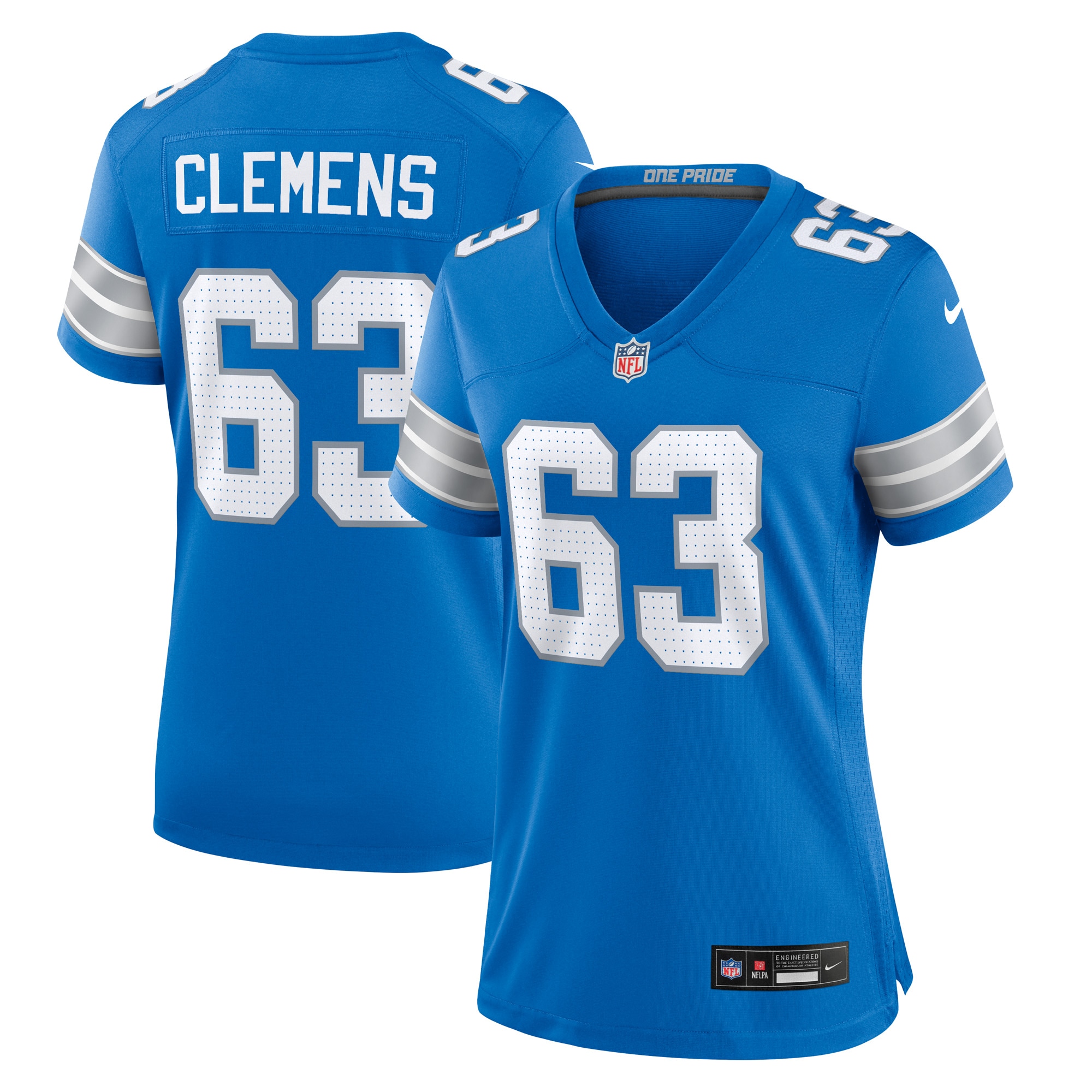 Detroit Lions Duke Clemens Blue Game NFL Jersey Women's