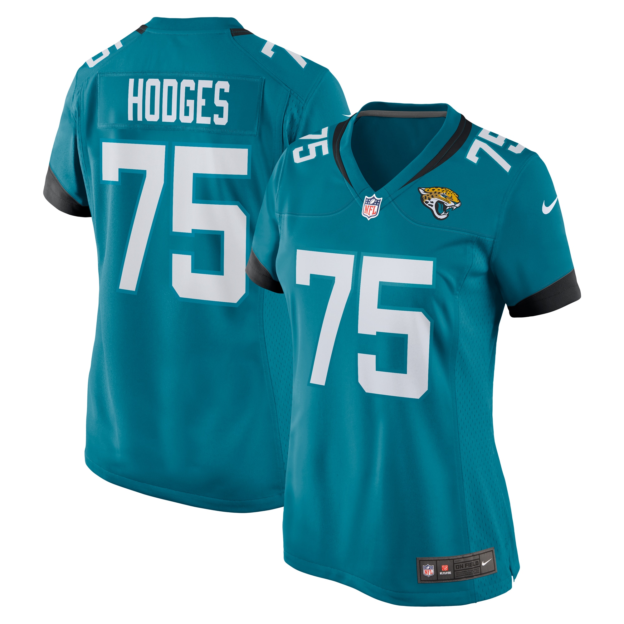 Jacksonville Jaguars Cooper Hodges Teal Game NFL Jersey Women's