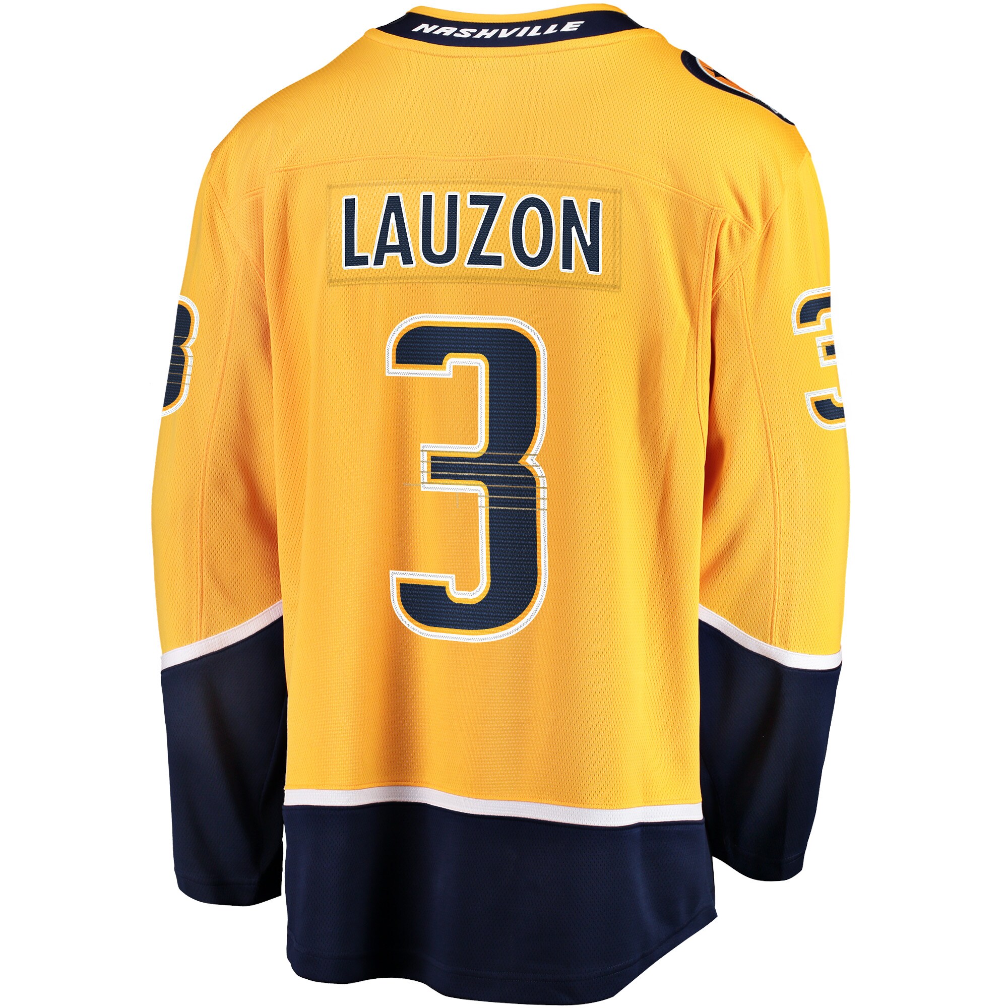 Nashville Predators Jeremy Lauzon Gold Home Breakaway Player NHL Jersey Men's