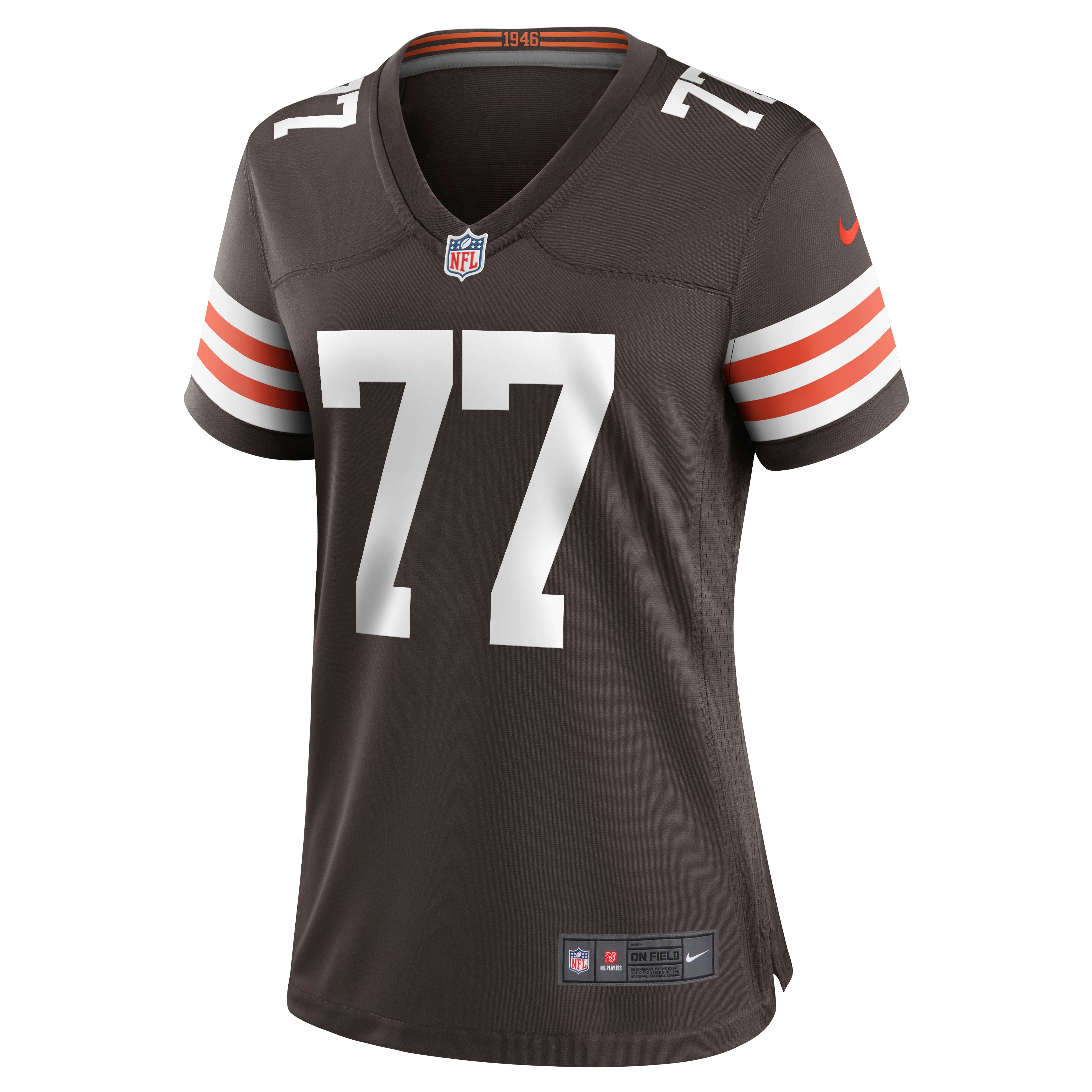 Cleveland Browns Wyatt Teller Brown Game NFL Jersey Women's