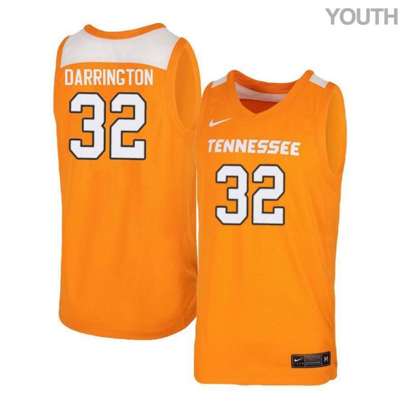 32 Chris Darrington Orang White Elite Tennessee Volunteers NCAA Jersey Youth