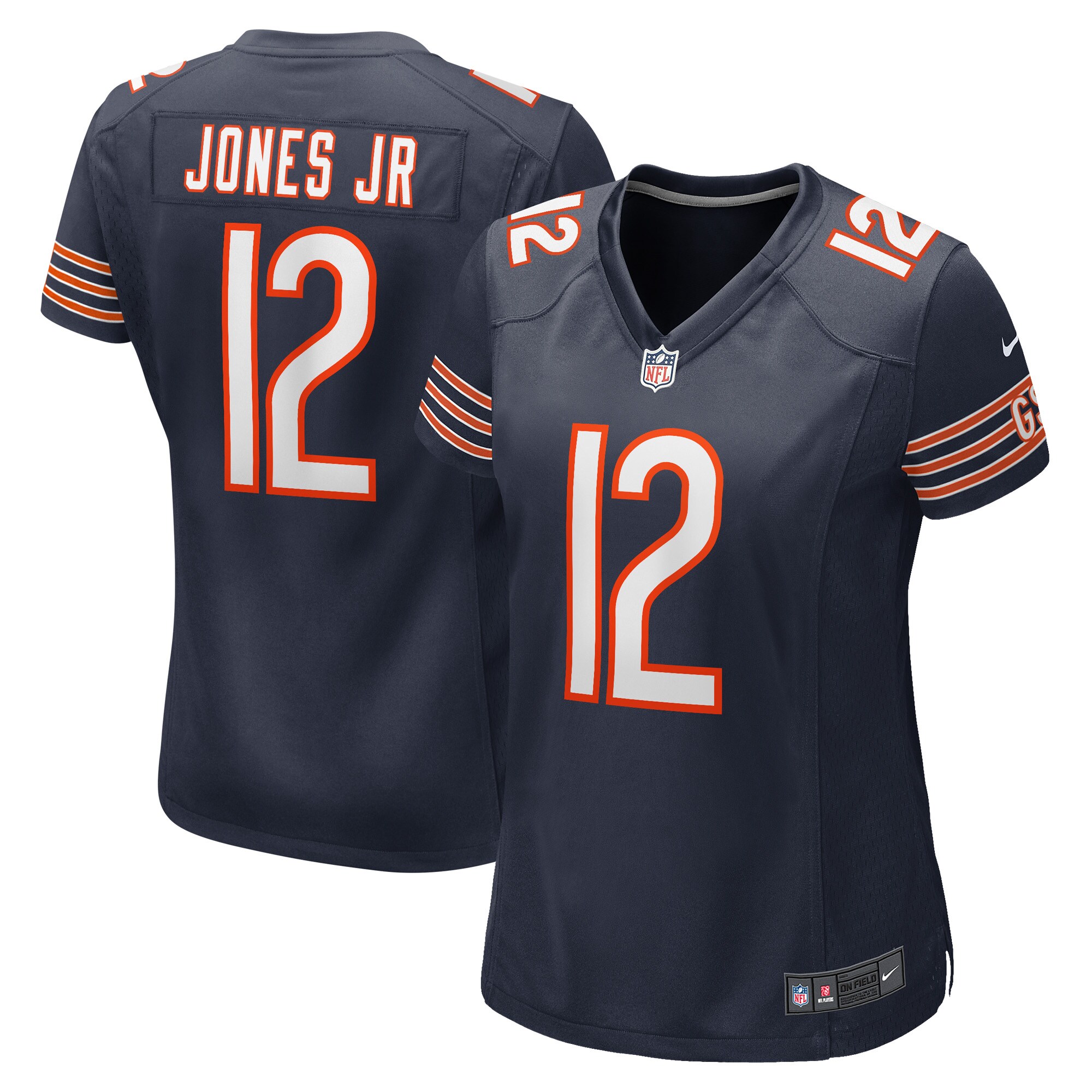 Chicago Bears Velus Jones Jr. Navy Game Player NFL Jersey Women's