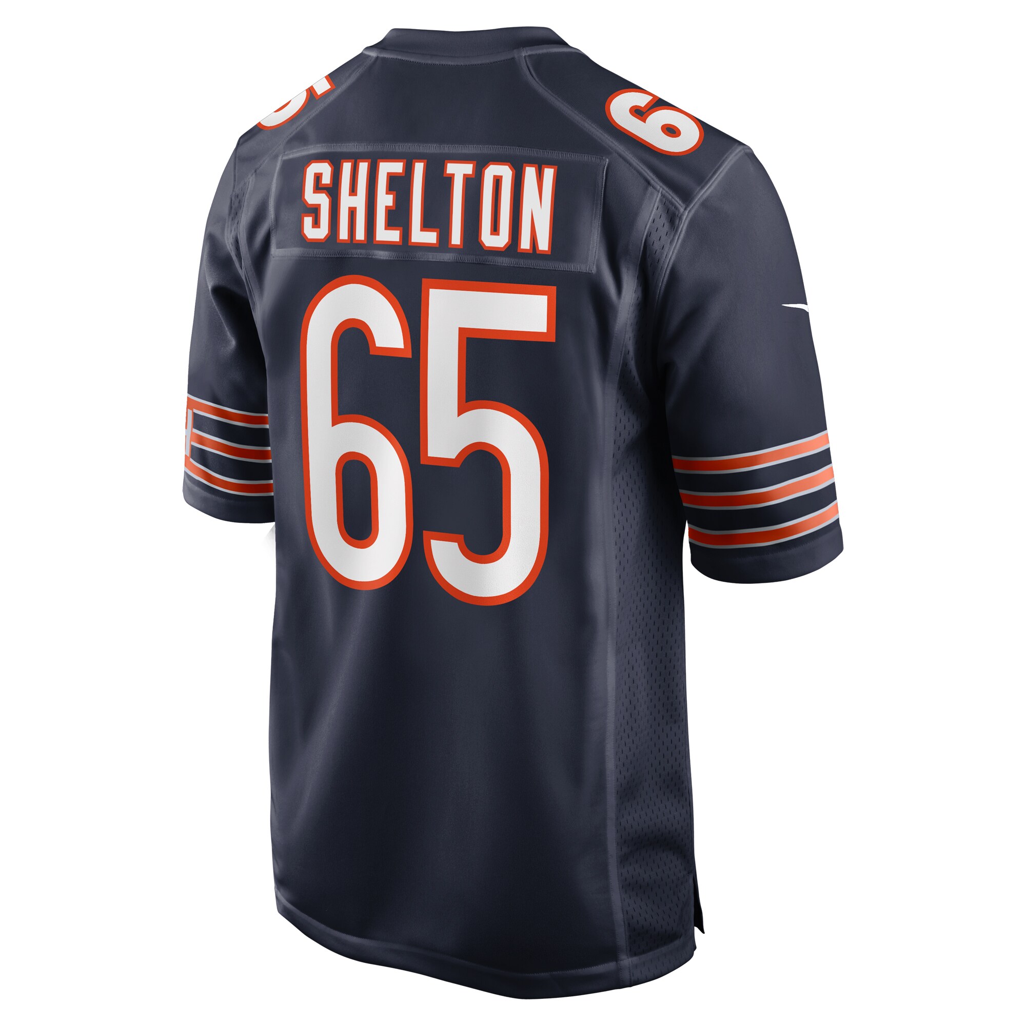 Chicago Bears Coleman Shelton Navy Game NFL Jersey Men's