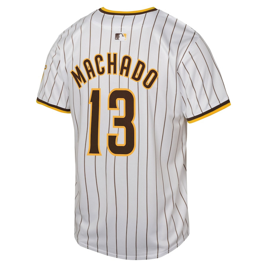 Manny Machado 13 San Diego Padres Home Limited Player White MLB Jersey Youth