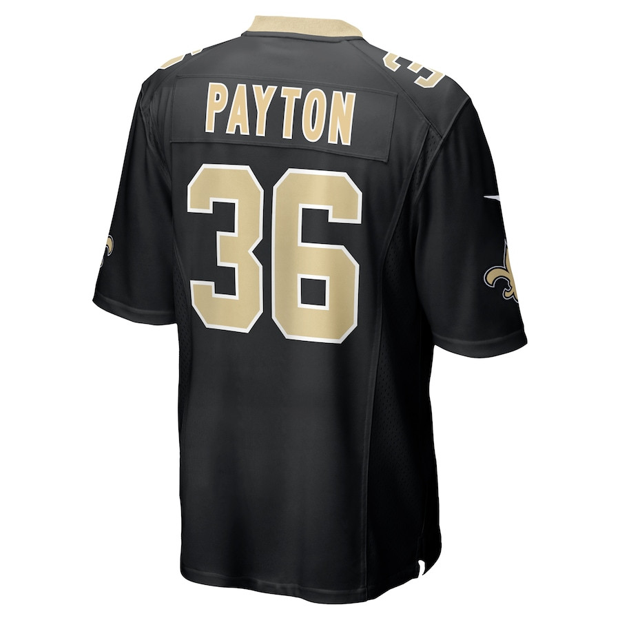 Rico Payton 36 New Orleans Saints Game Black NFL Jersey Men's