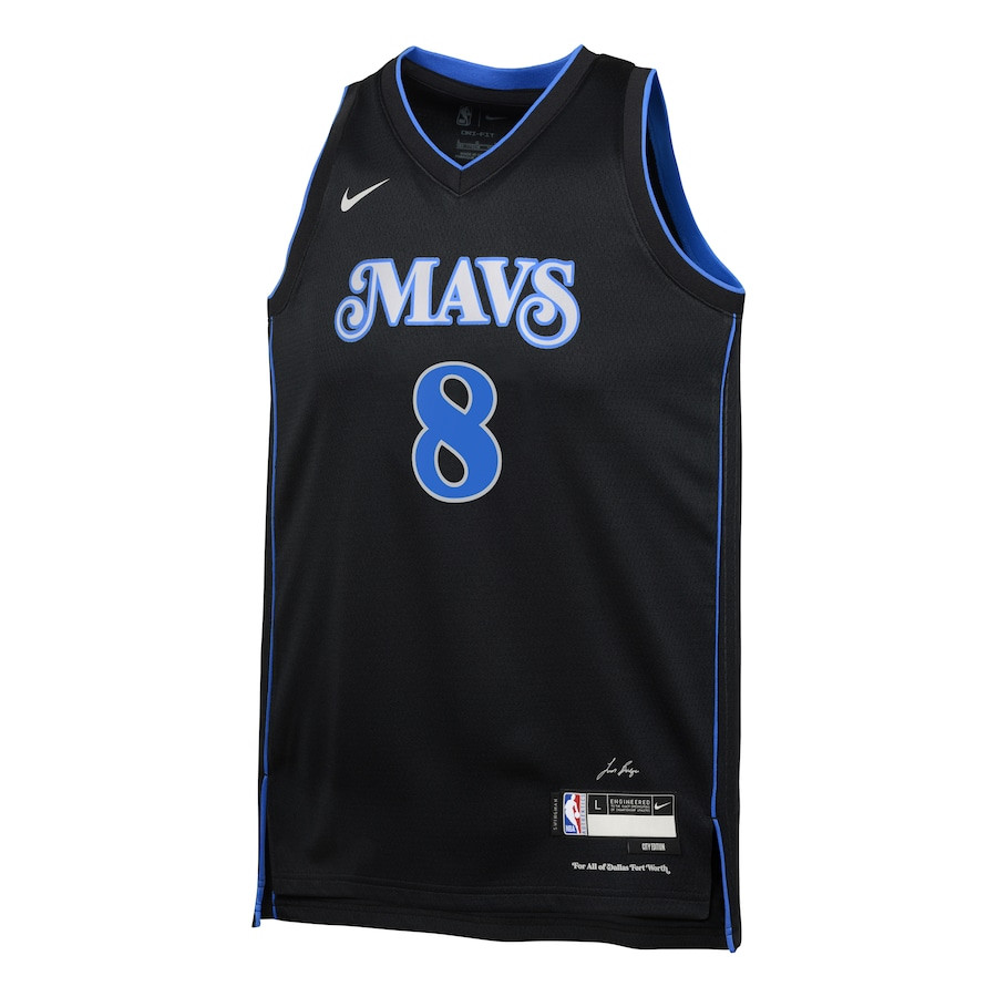 Josh Green 8 Dallas Mavericks 2023/24 City Edition Swingma Black NBA Jersey Youth
