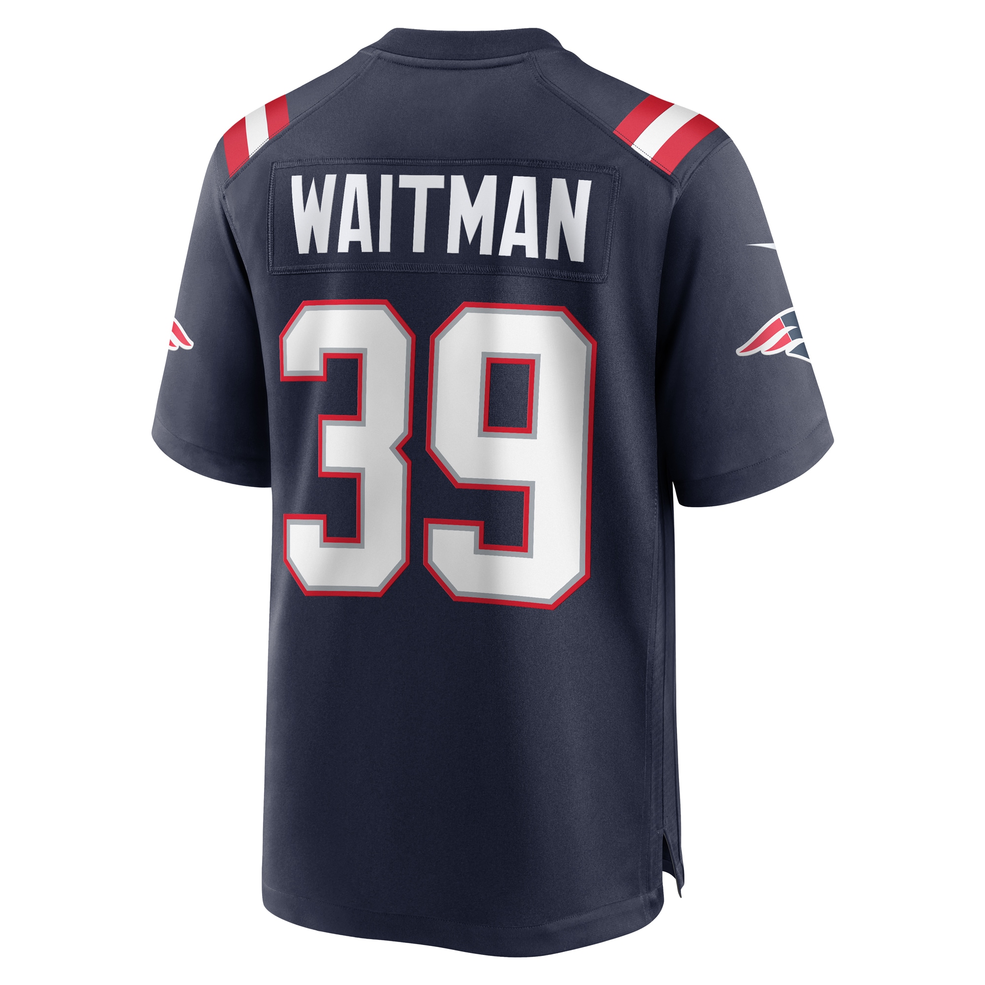 New England Patriots Corliss Waitman Navy Team Game NFL Jersey Men's