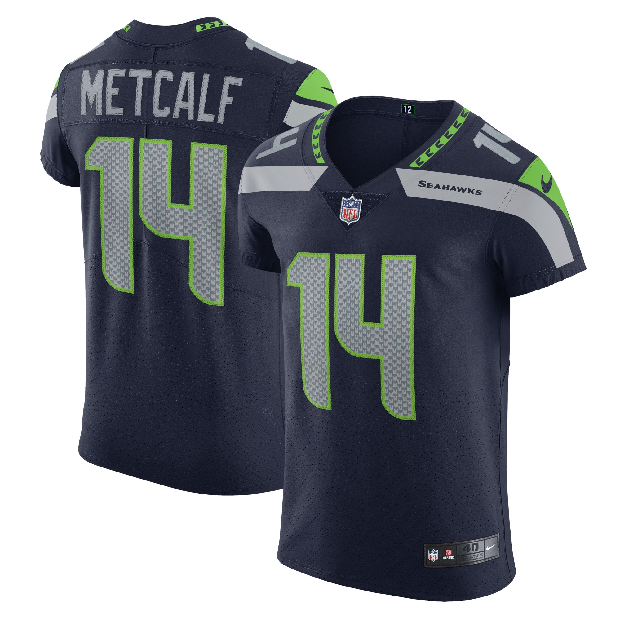 Seattle Seahawks DK Metcalf College Navy Vapor Elite Player NFL Jersey Men's