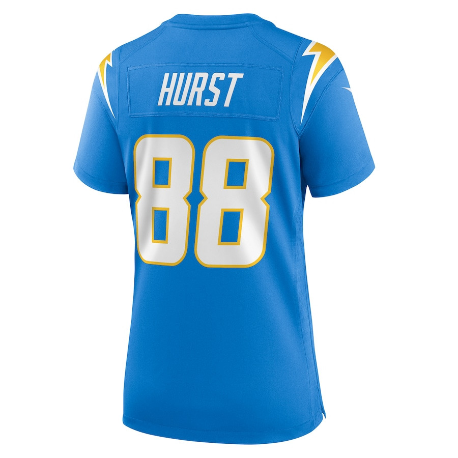 Hayden Hurst 88 Los Angeles Chargers Game Powder Blue NFL Jersey Women's