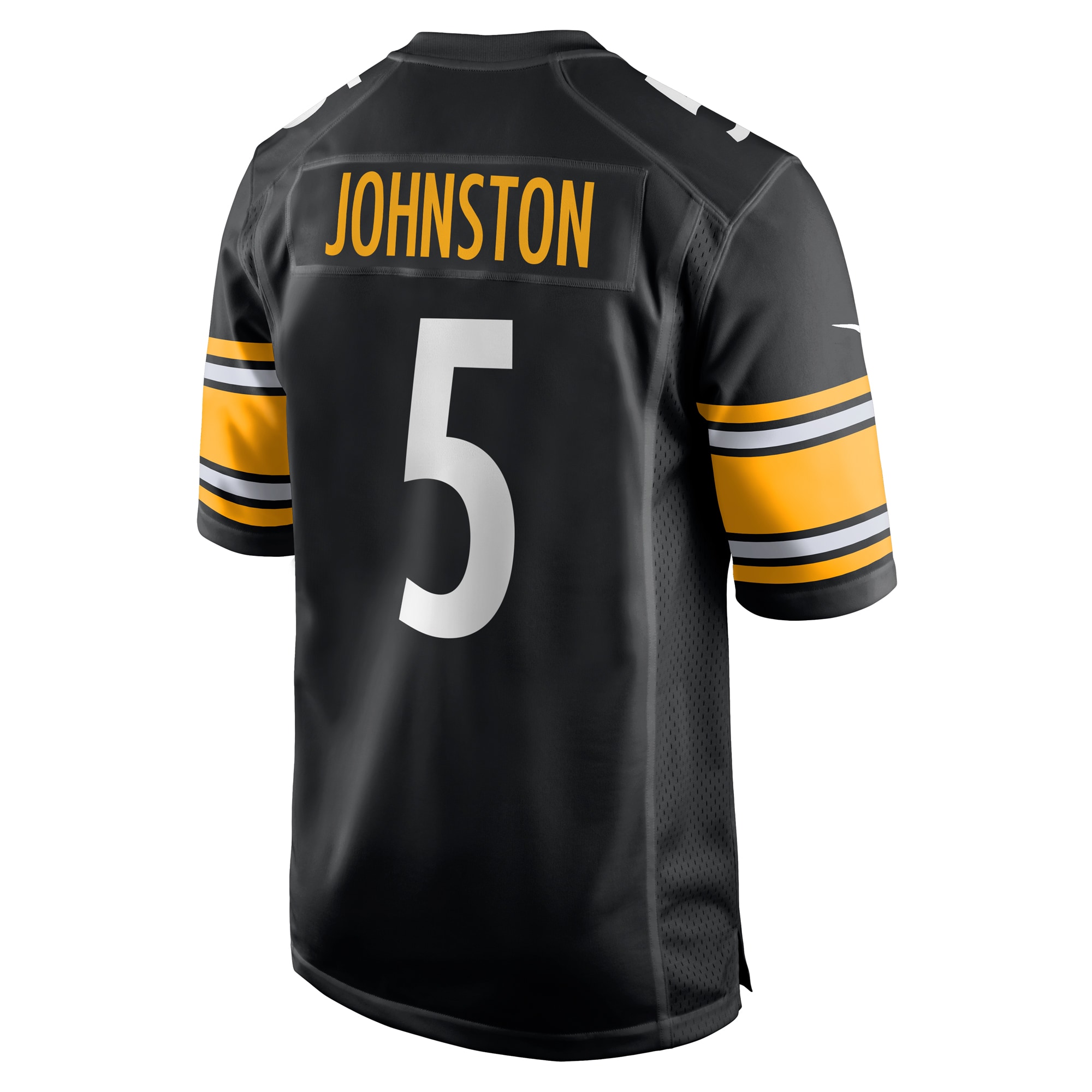 Pittsburgh Steelers Cameron Johnston Black Game NFL Jersey Men's