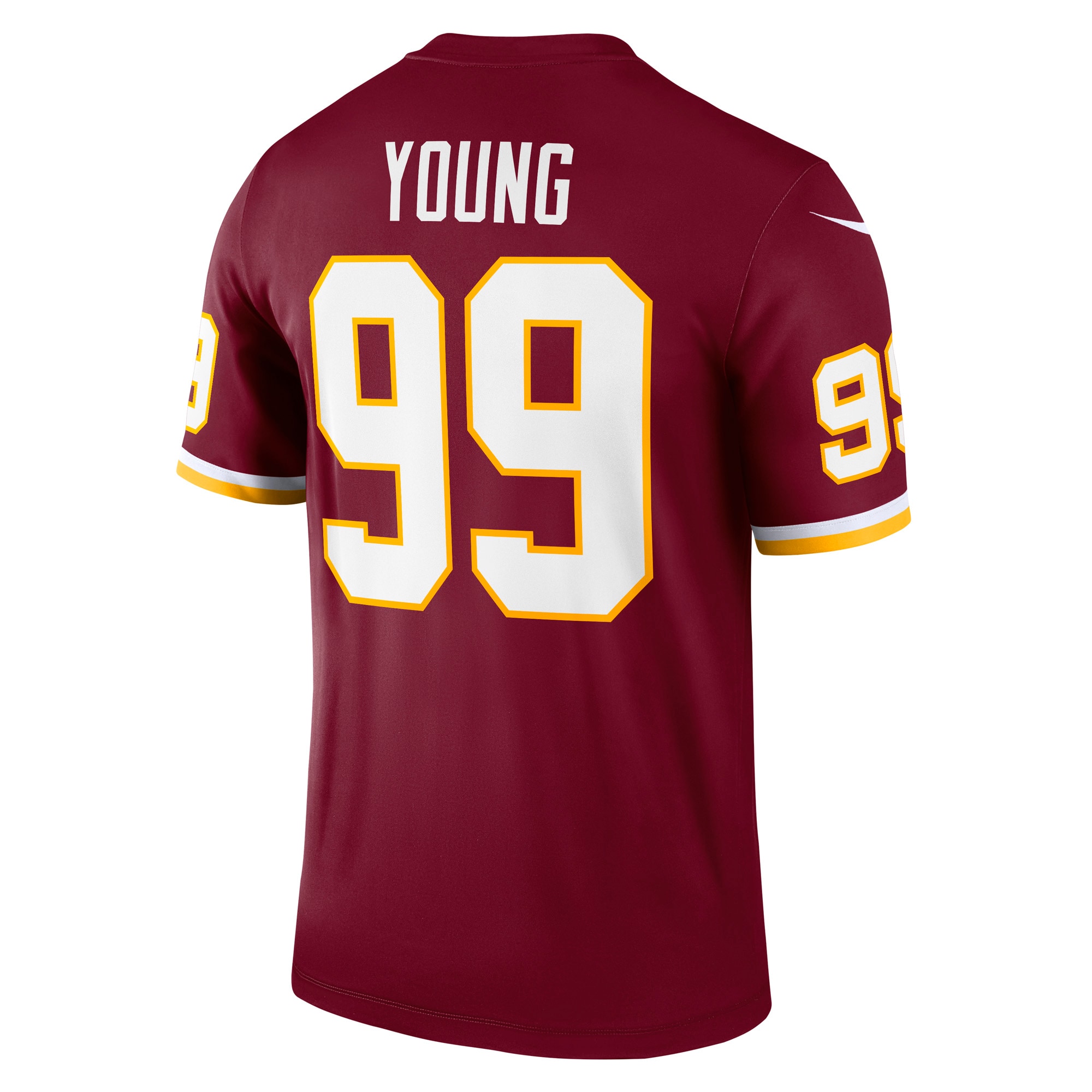 Washington Commanders Team Chase Young Burgundy Team Legend Player Performance Top NFL Jersey Men's