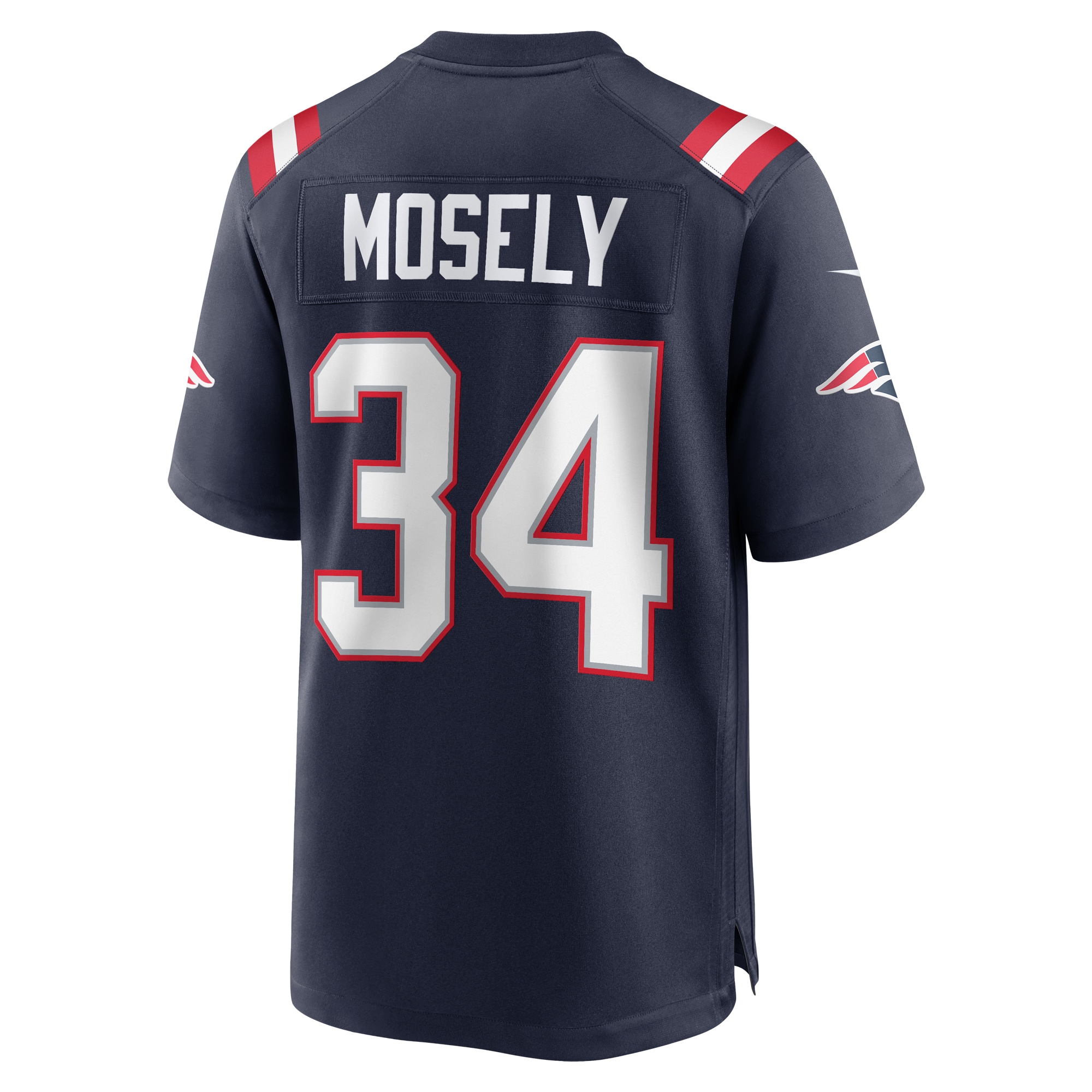 New England Patriots Quandre Mosely Navy Home Game Player NFL Jersey Men's