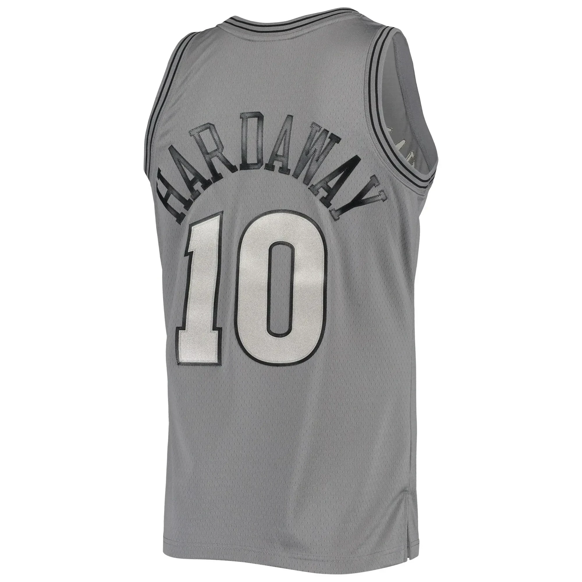 Tim Hardaway Golden State Warriors Mitchell Ness Hardwood Classics Retired Player 1990/91 Metal Works Swingman ??Charcoal NBA Jersey Men's