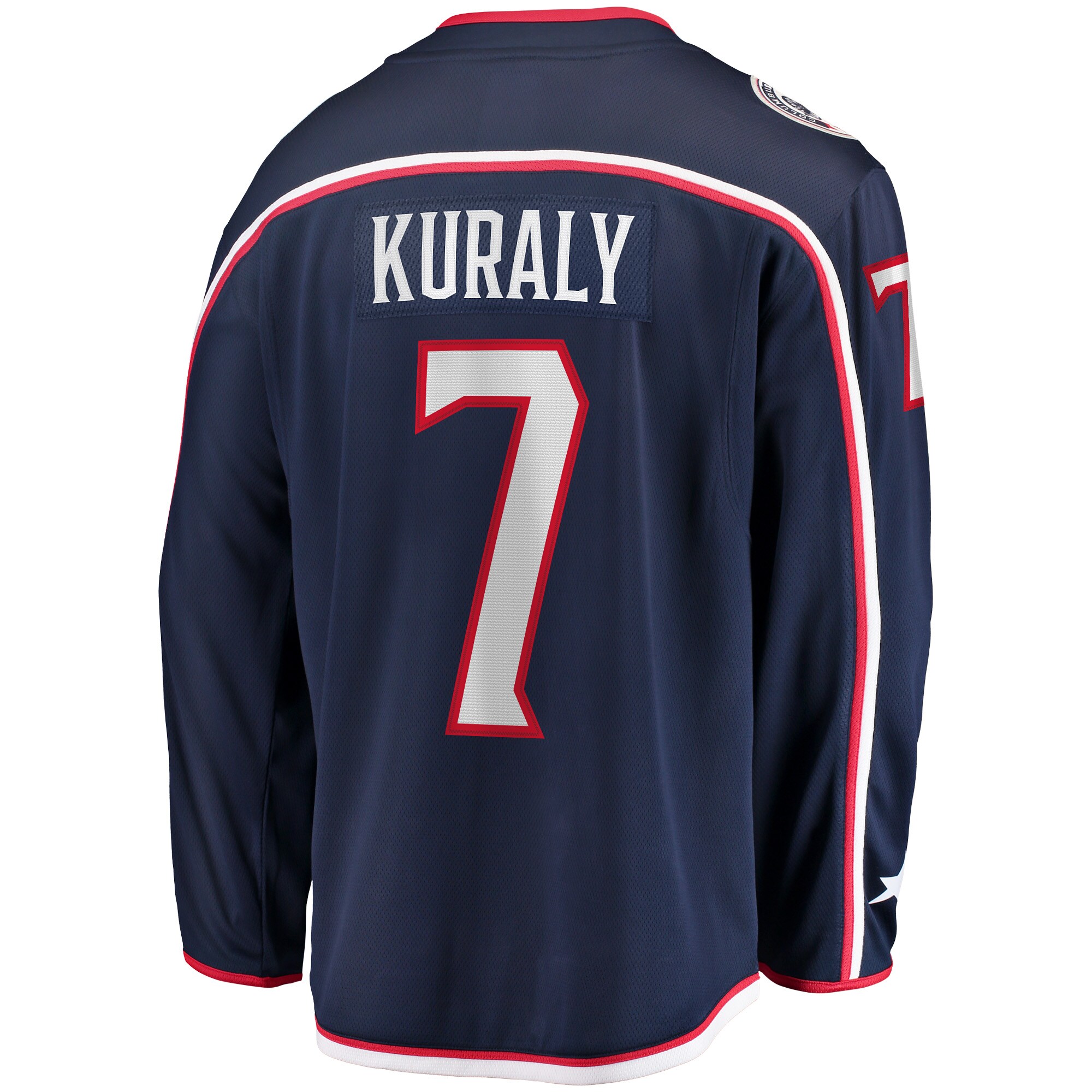 Columbus Blue Jackets Sean Kuraly Navy Home Breakaway Player NHL Jersey Men's