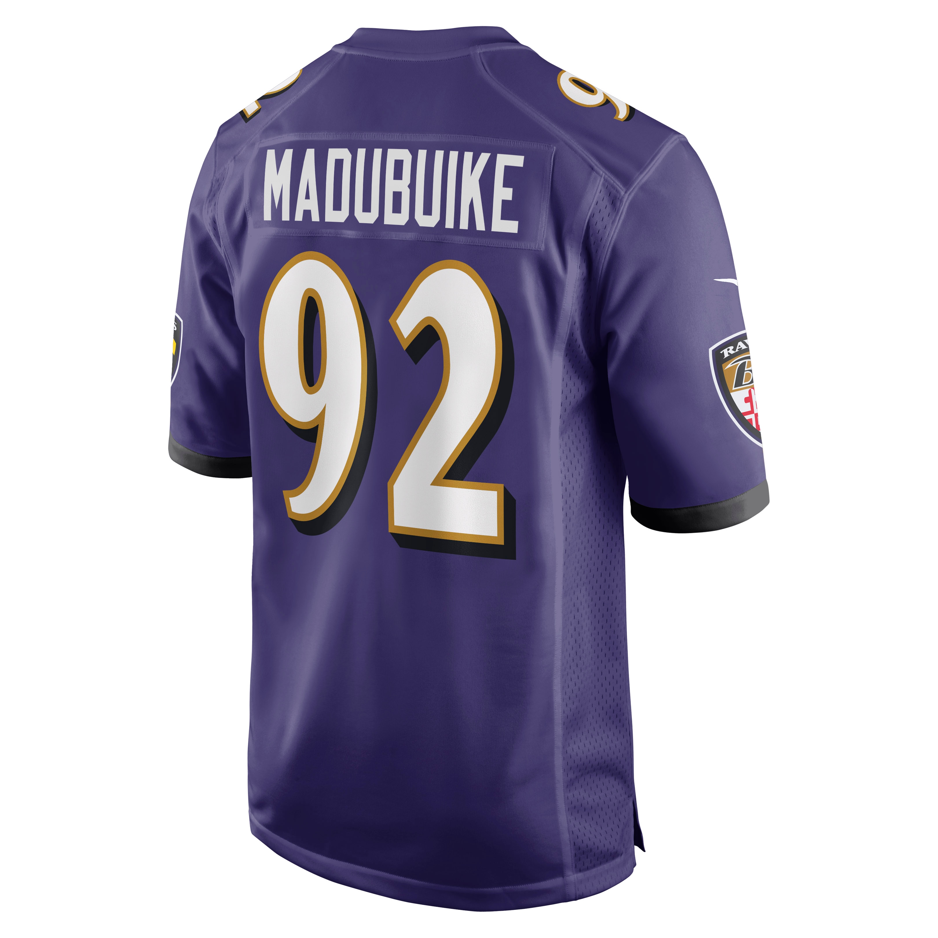 Baltimore Ravens Justin Madubuike Purple Game Player NFL Jersey Men's