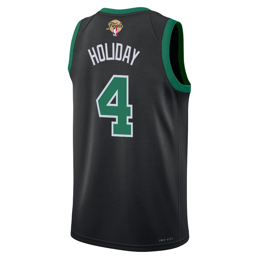 Jrue Holiday 4 Boston Celtics 2024 FINALS PATCH Swingman Statement Edition Black NBA Jersey Men's