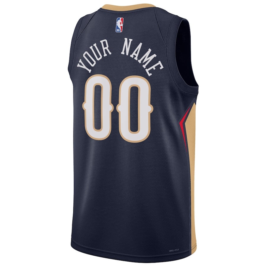 New Orleans Pelicans Icon Swingman Custom Black NBA Jersey Men's
