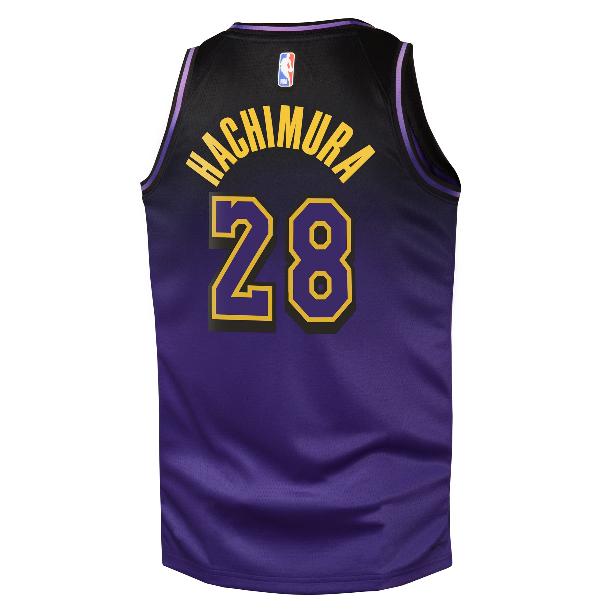 Los Angeles Lakers City Edition Swingman 2024 Purple Rui Hachimur NBA Jersey Youth