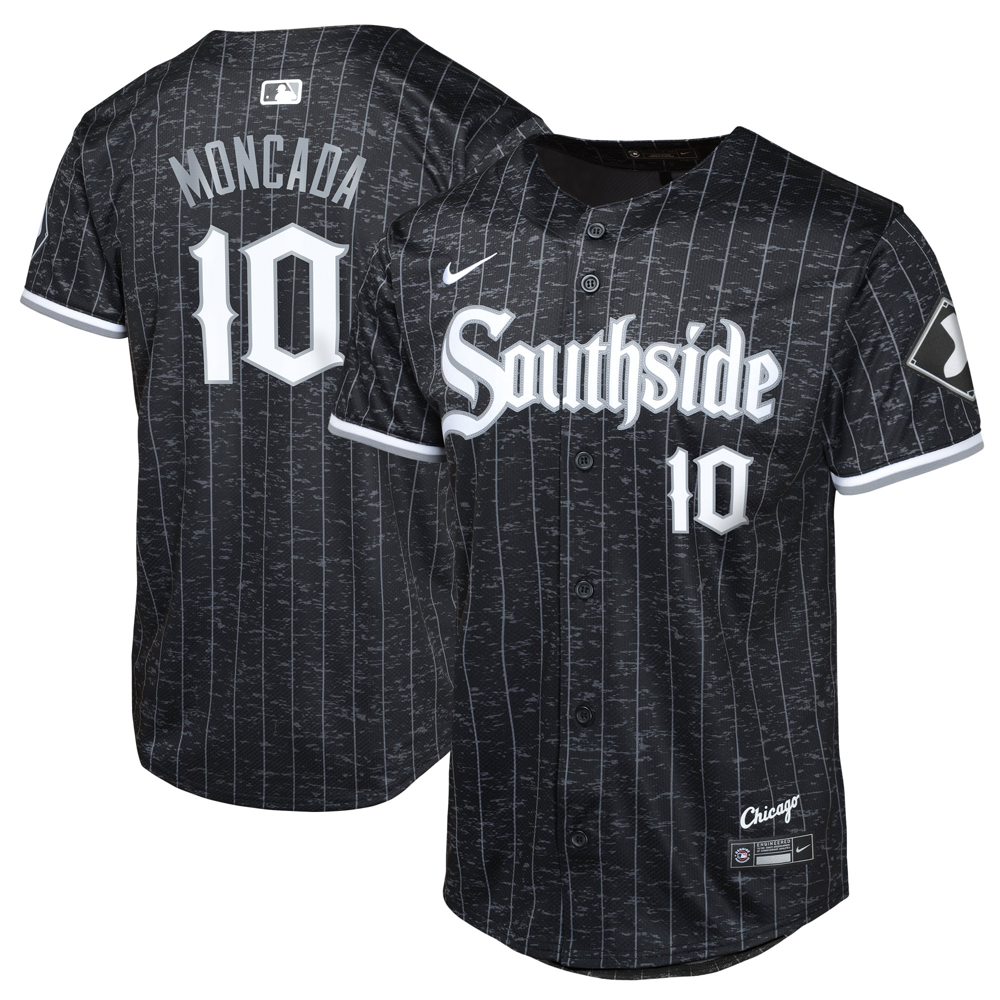 Chicago White Sox Yoan Moncada Black City Connect Limited Player MLB Jersey Youth