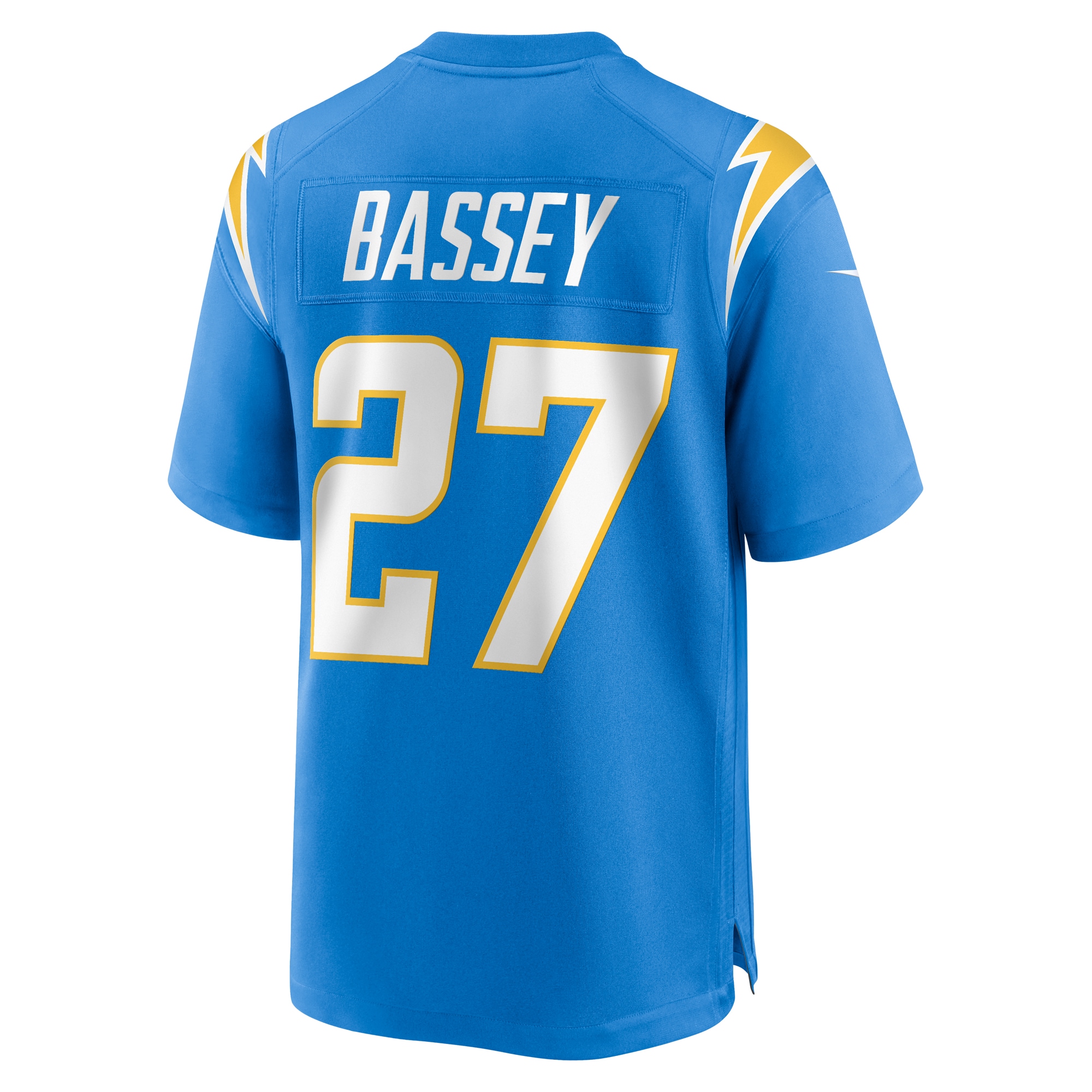 Los Angeles Chargers Essang Bassey Powder Blue Game NFL Jersey Men's