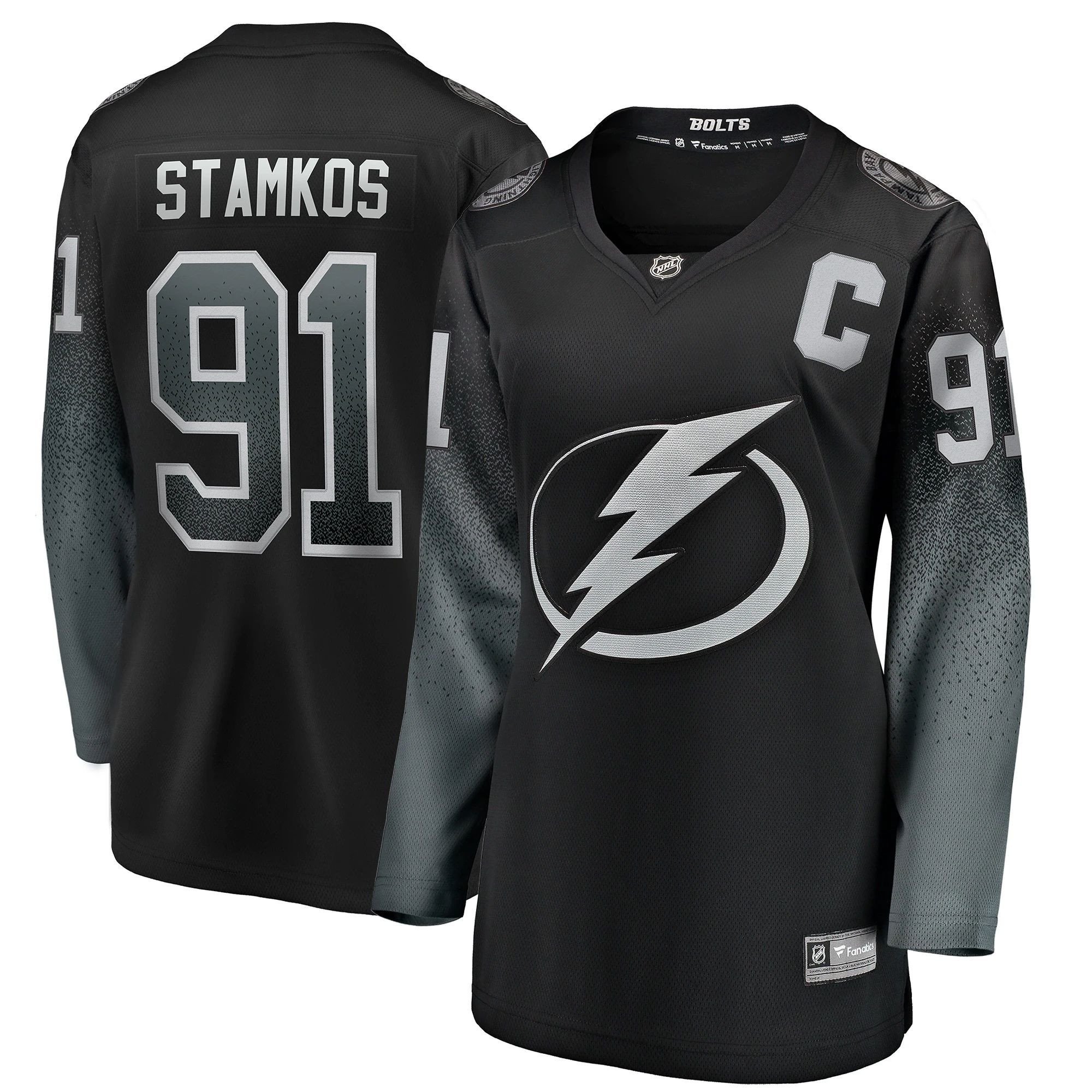 Tampa Bay Lightning Steven Stamkos Black Alternate Breakaway Player NHL Jersey Women's
