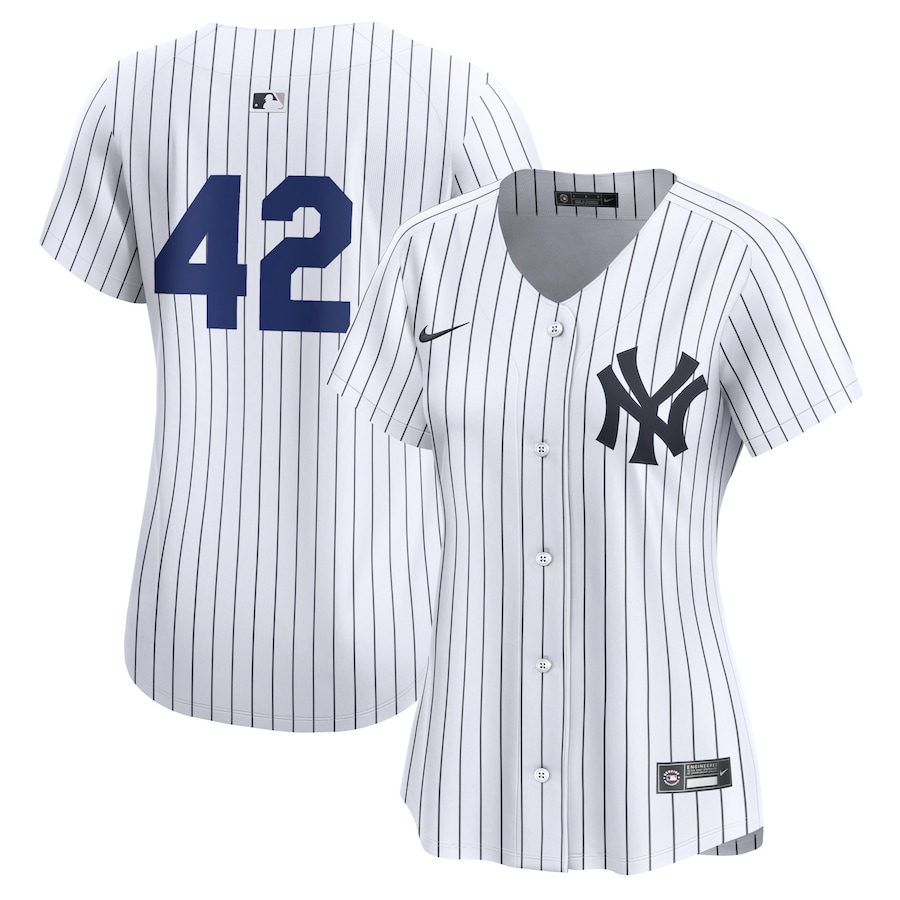New York Yankees Women's 2024 Jackie Robinson Day Home Limited Jersey White