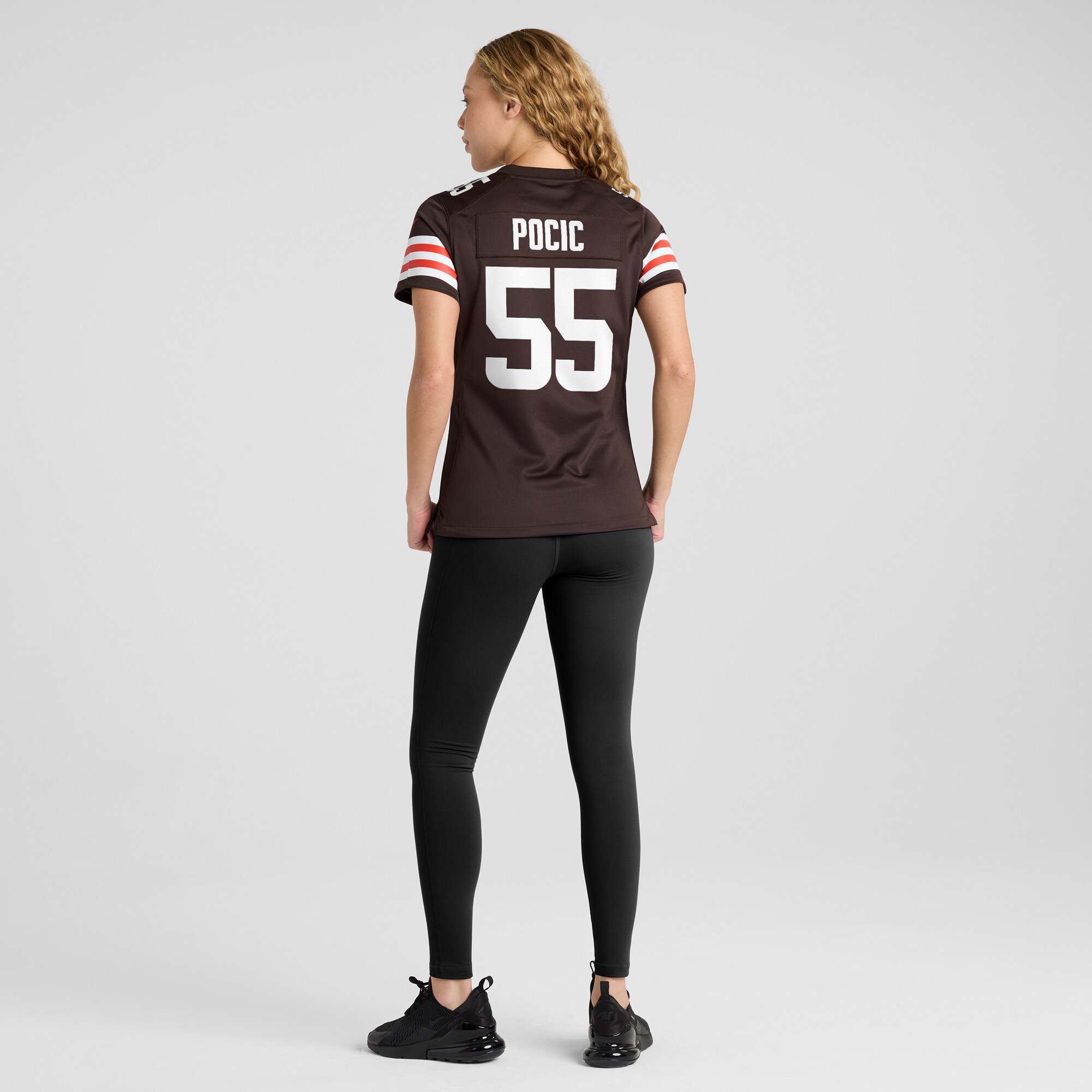 Cleveland Browns Ethan Pocic Brown Game NFL Jersey Women's