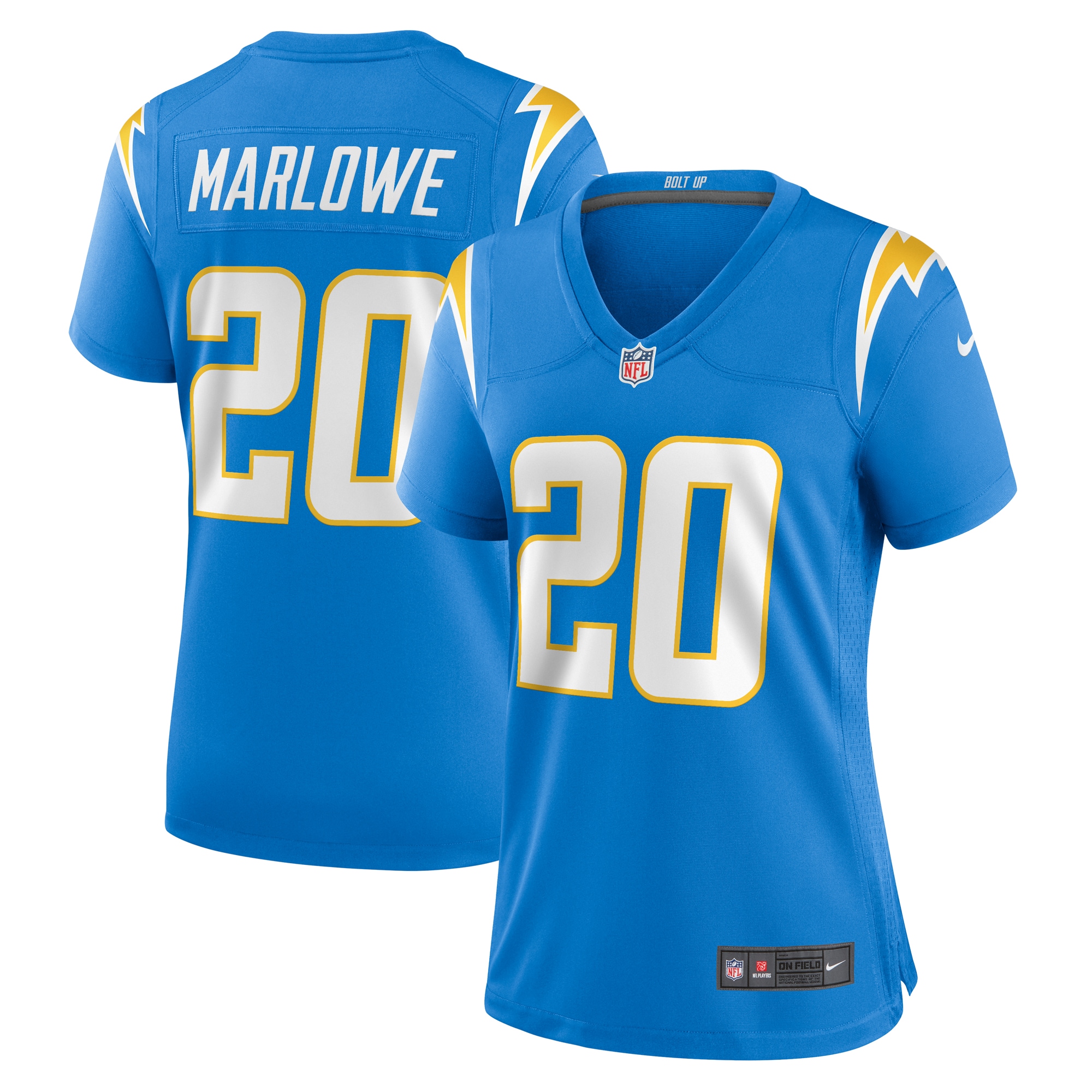 Los Angeles Chargers Dean Marlowe Powder Blue Team Game NFL Jersey Women's