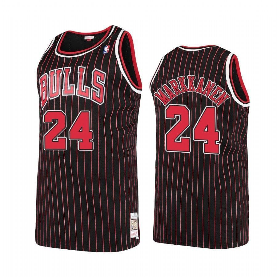 Chicago Bulls Lauri Markkanen 24 Hardwood Classics NBA Jersey Men's