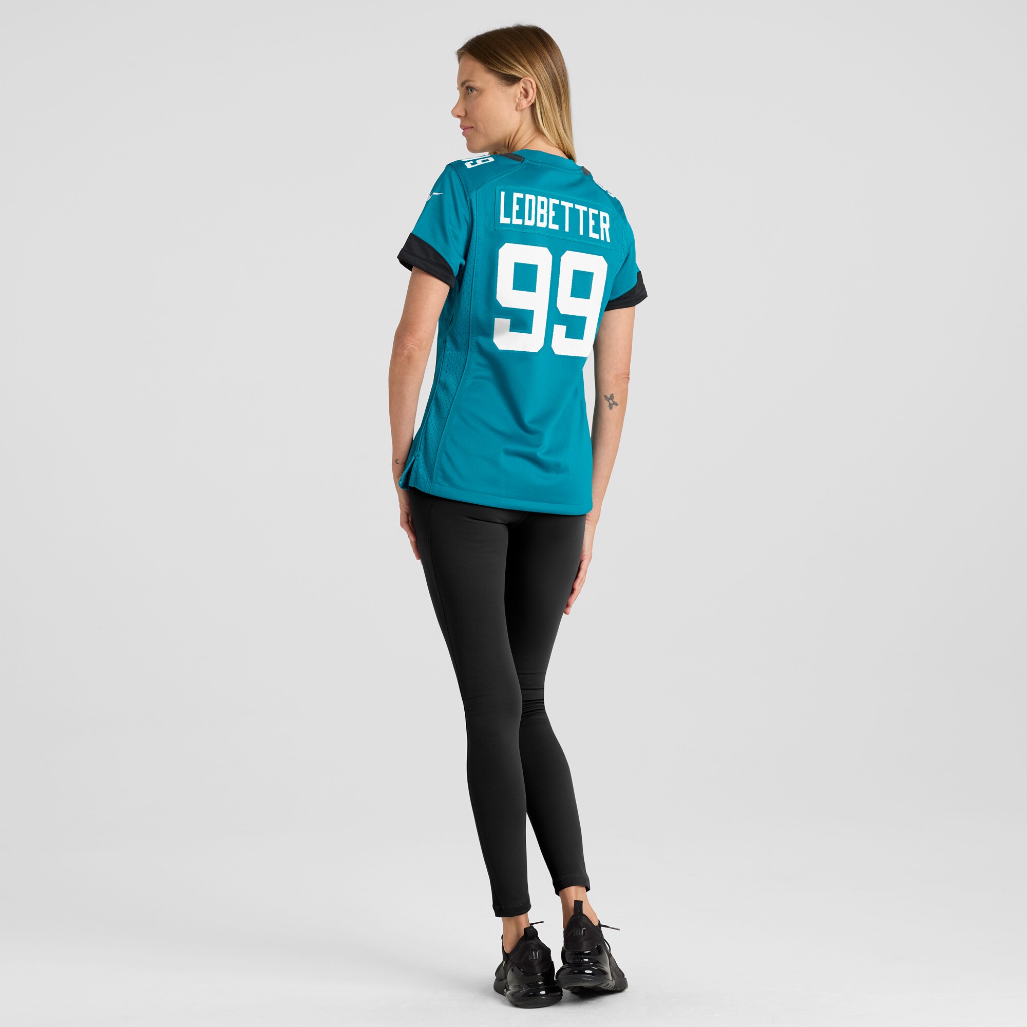 Jacksonville Jaguars Jeremiah Ledbetter Teal Home Game Player NFL Jersey Women's