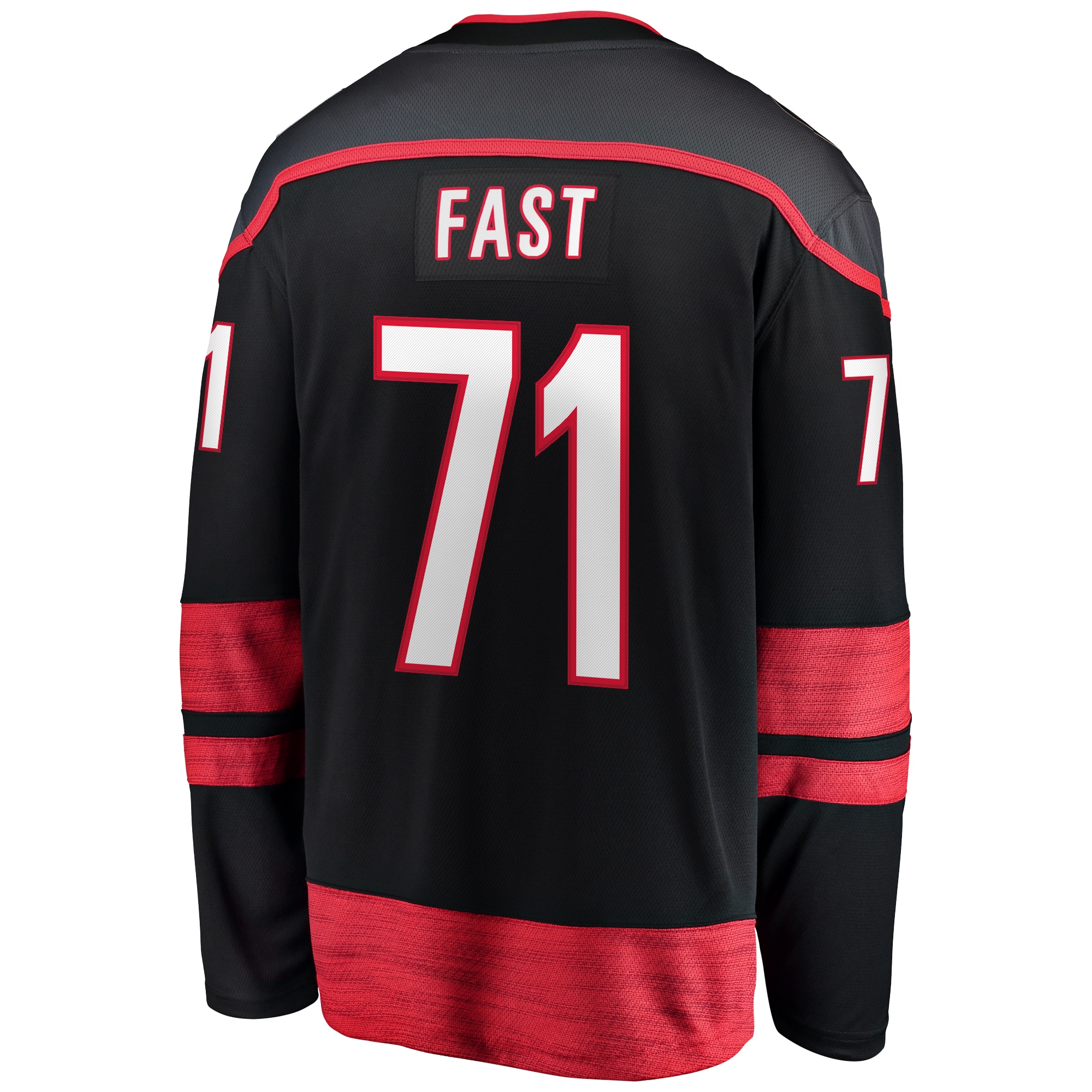 Carolina Hurricanes Jesper Fast Black Home Breakaway NHL Jersey Men's