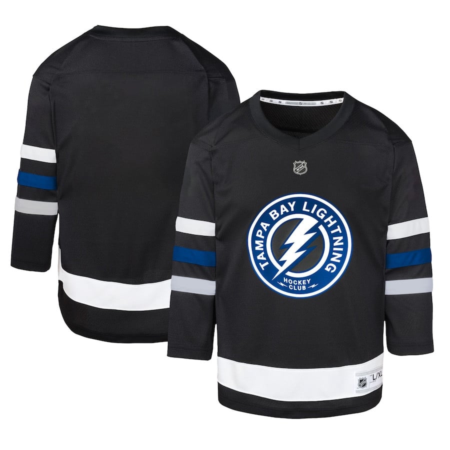 Tampa Bay Lightning Alternate Black NHL Jersey Youth