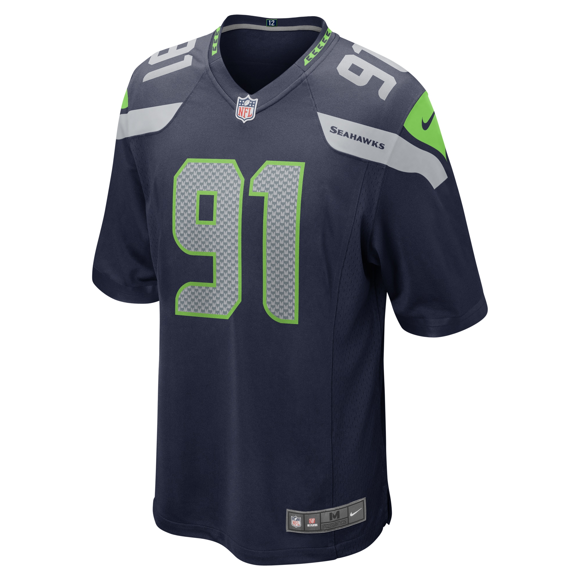 Seattle Seahawks Bryan Mone College Navy Game NFL Jersey Men's