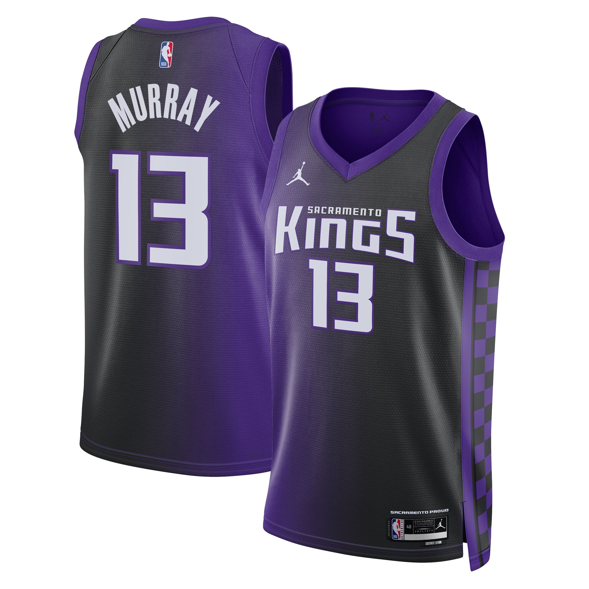 Camiseta Sacramento Kings Jordan Statement Brand Statement Edition Purpura Keegan Murra Unisex NBA Jersey Unisex