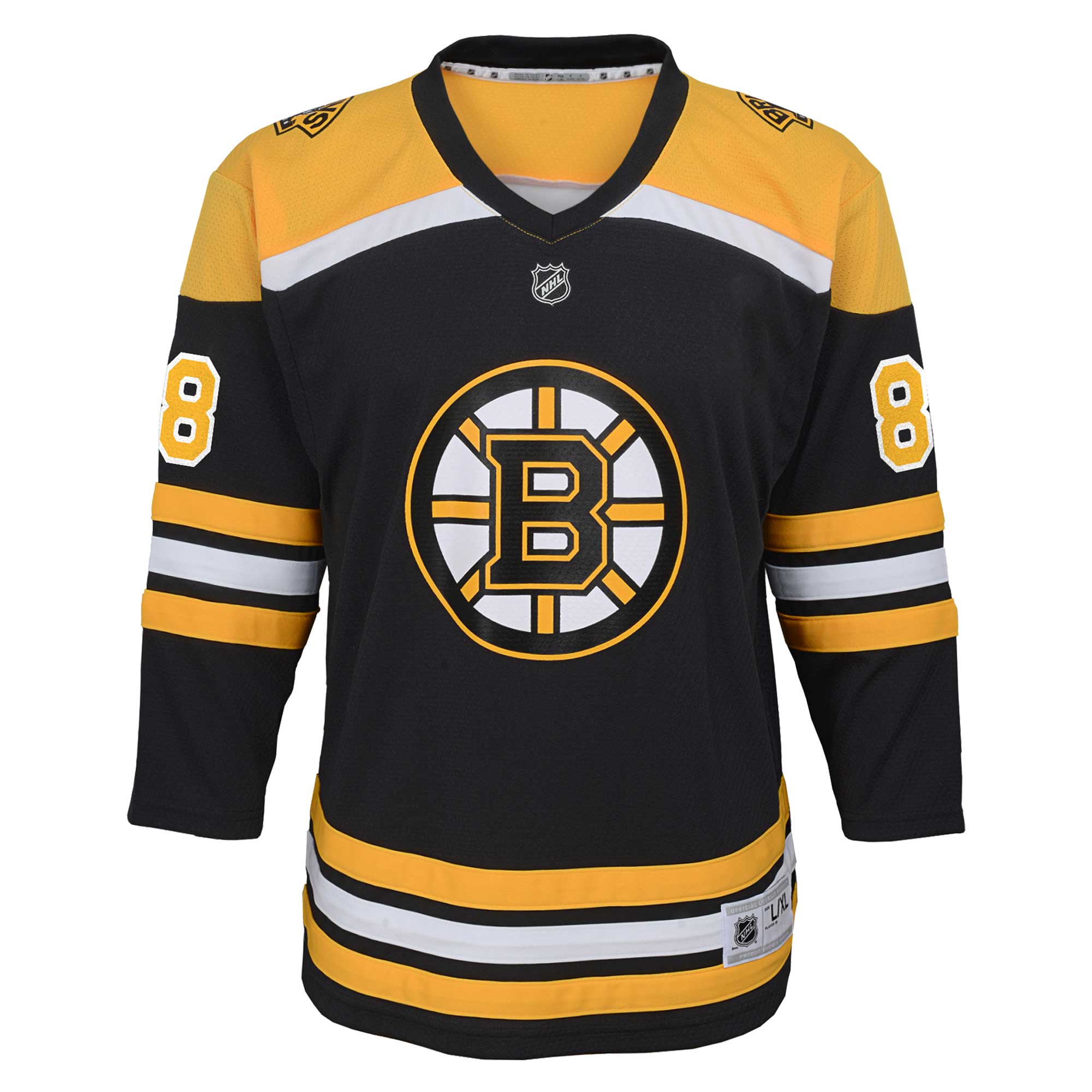 Boston Bruins David Pastrnak Black Home Player NHL Jersey Youth