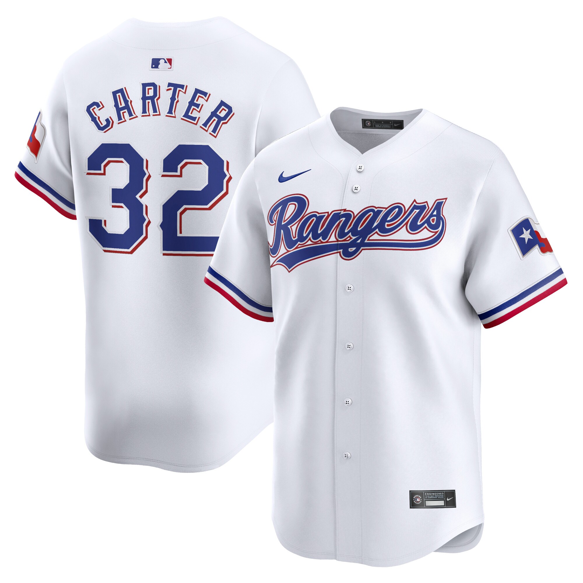 Texas Rangers Evan Carter White Home Limited Player MLB Jersey Men's