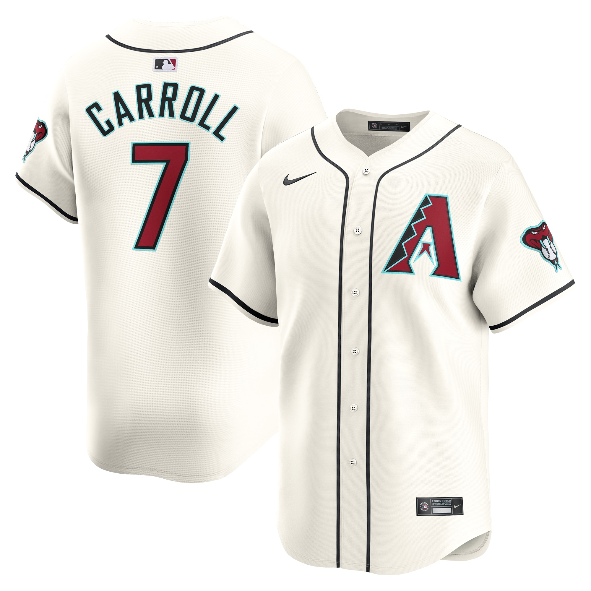 Arizona Diamondbacks Corbin Carroll White Home Limited Player MLB Jersey Youth