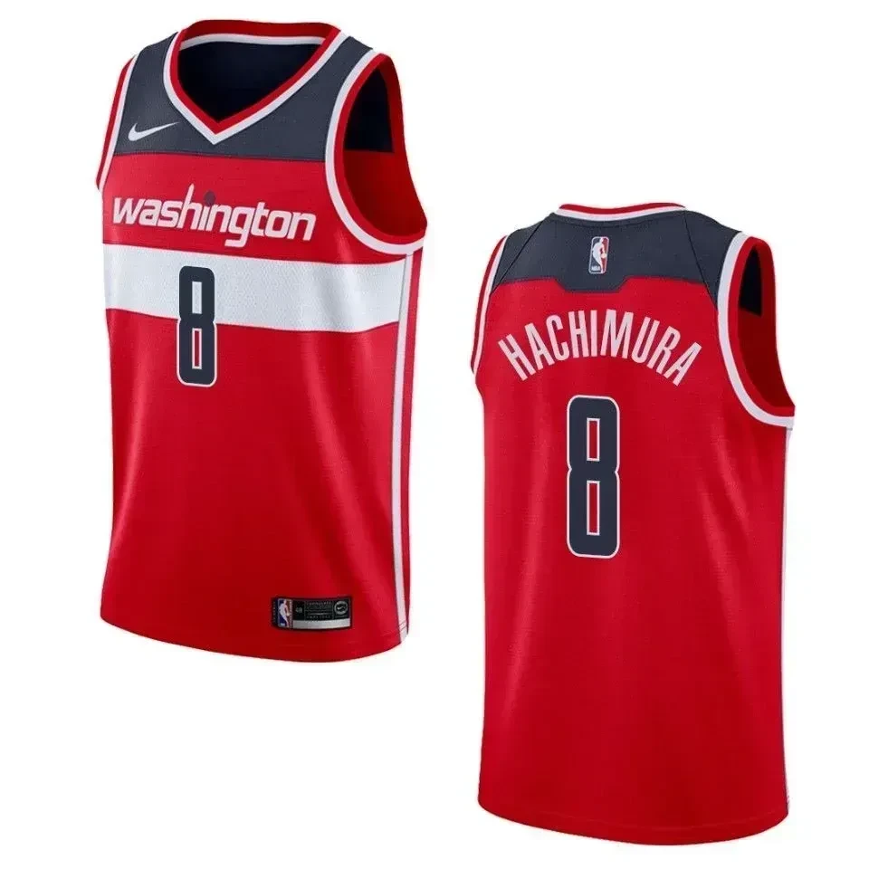 Washington Wizards 8 Rui Hachimura Icon Swingman Red NBA Jersey Men's